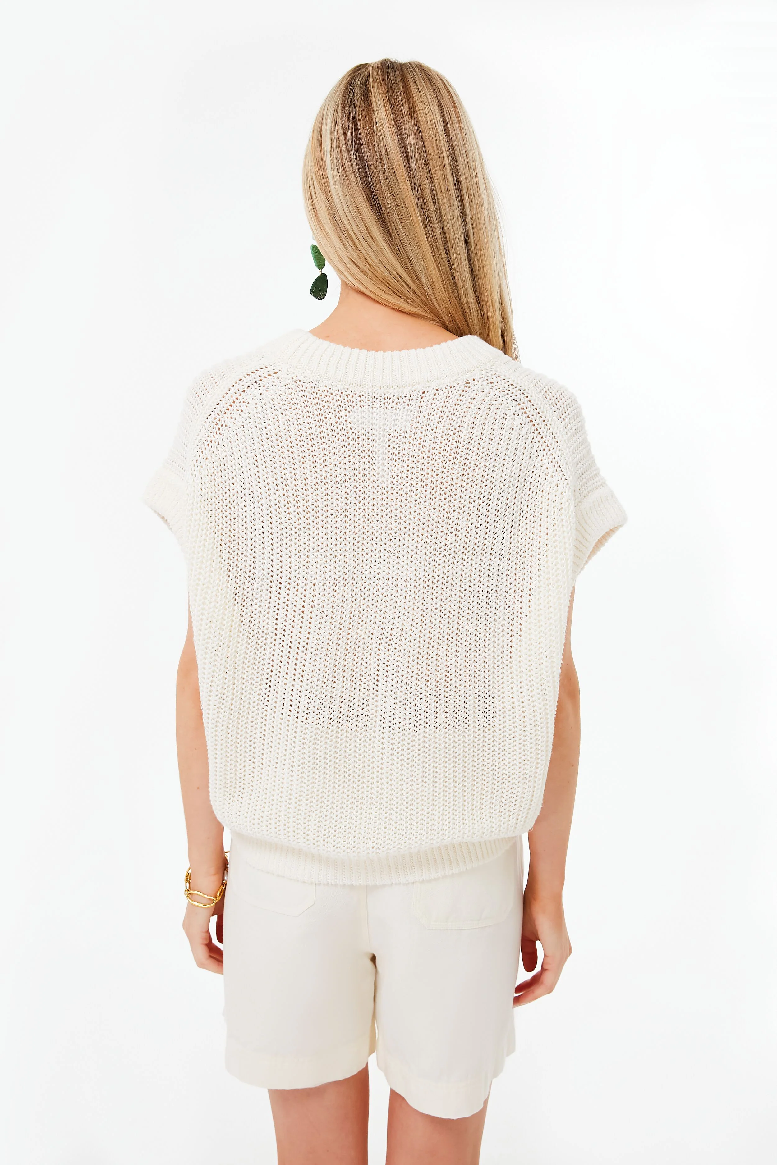 Cream Oliva Linen Vest - Image 4