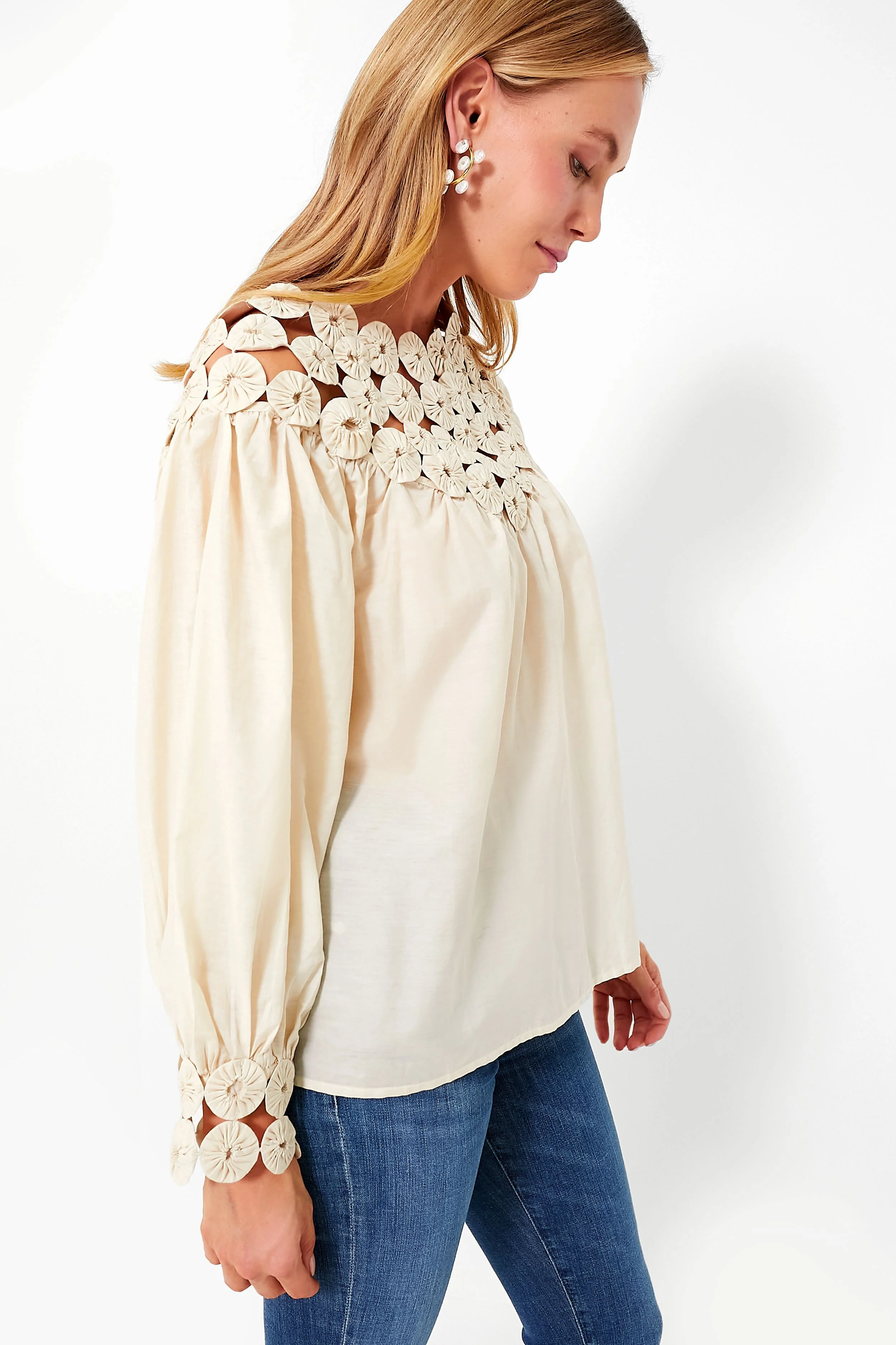 Cream Rosenberg Blouse - Image 3