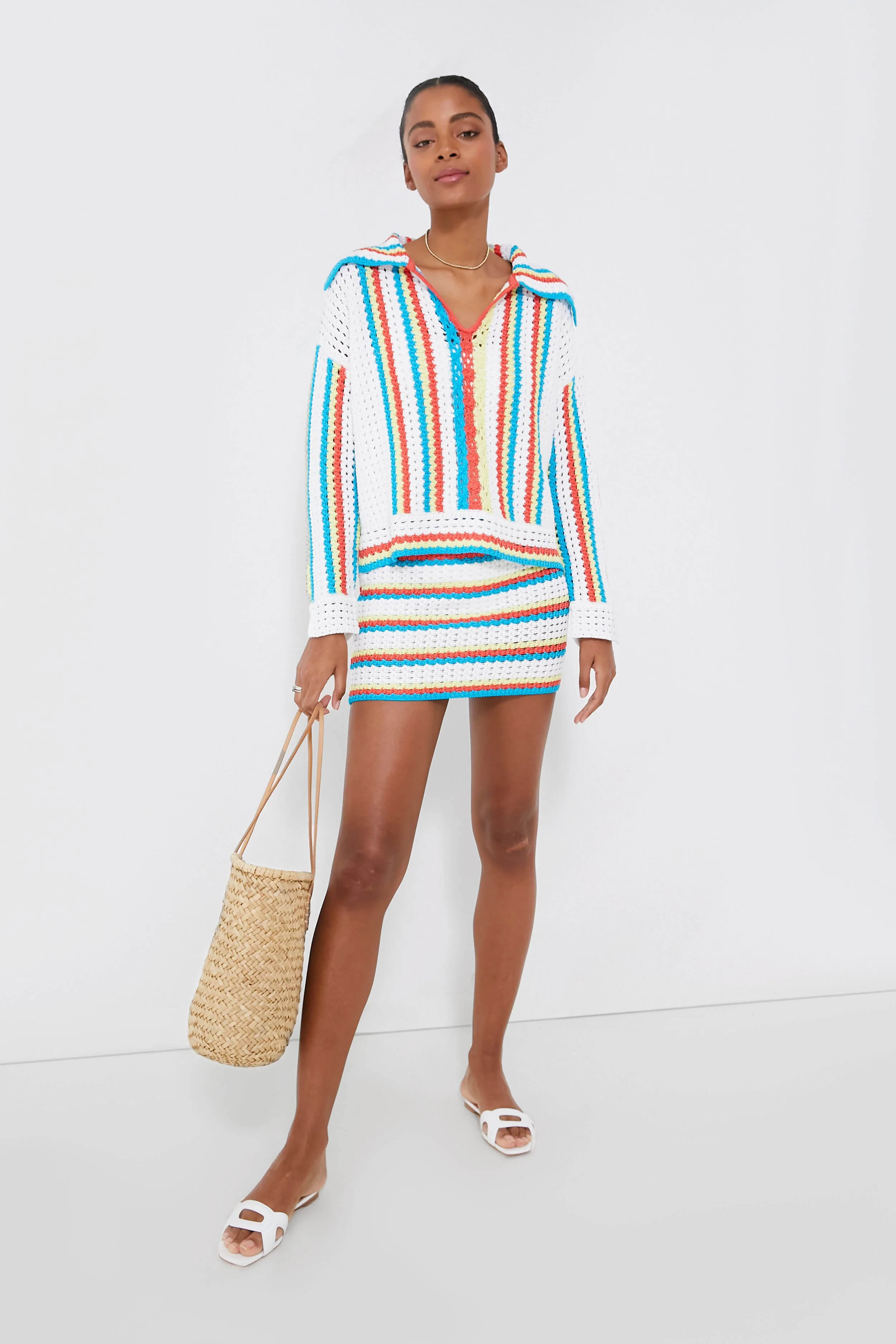 Crochet Vertical Stripe Lola Pullover - Image 2