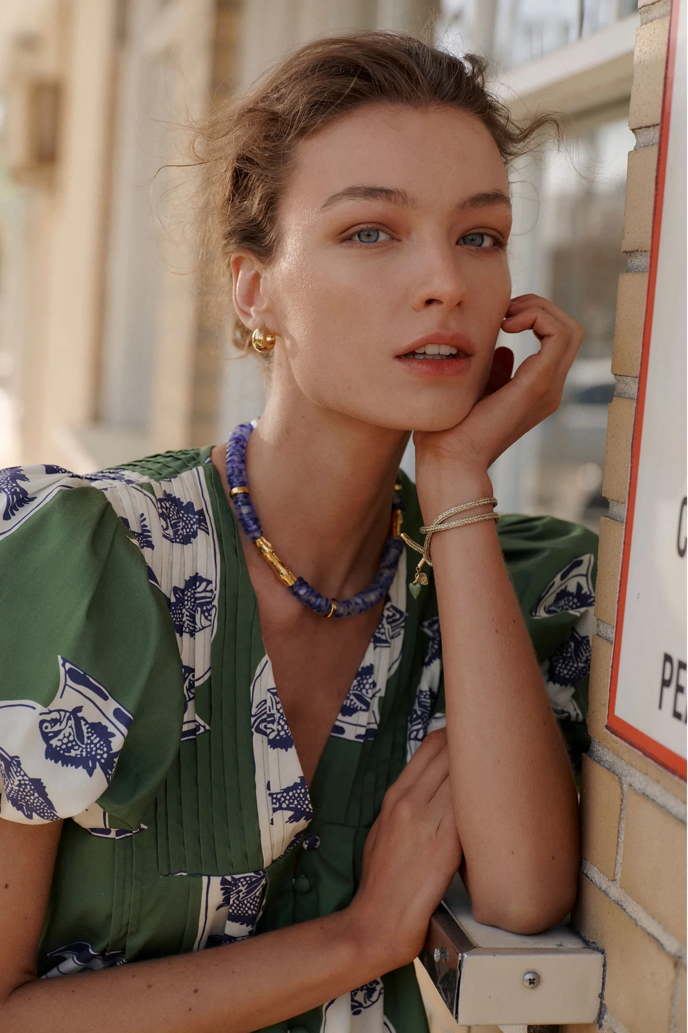 Dark Blue Wave Toga Beach Necklace - Image 2