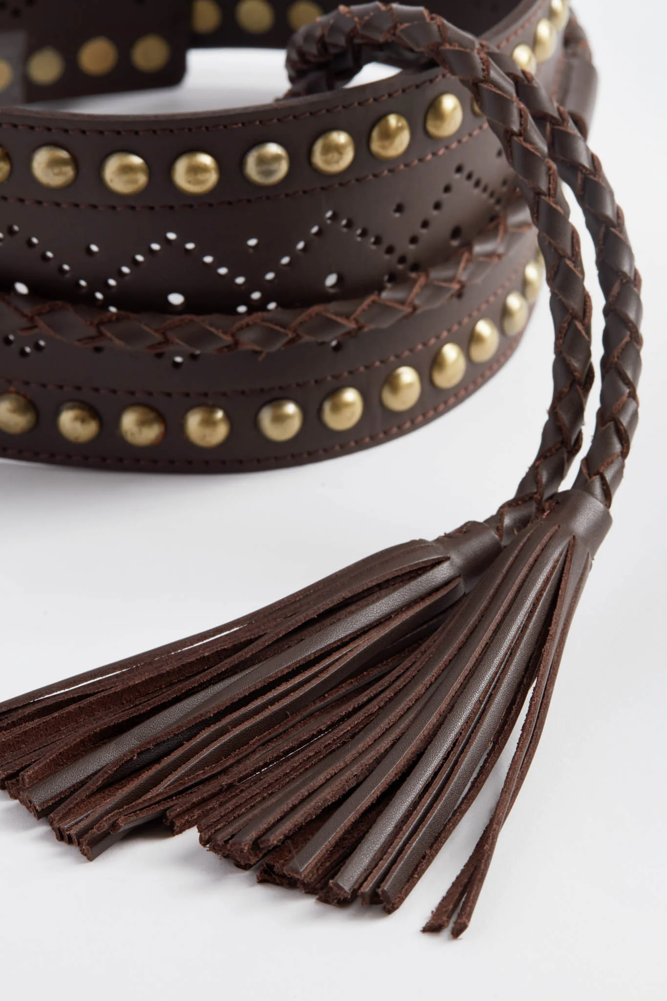 Dark Brown Leather Belt - Image 3