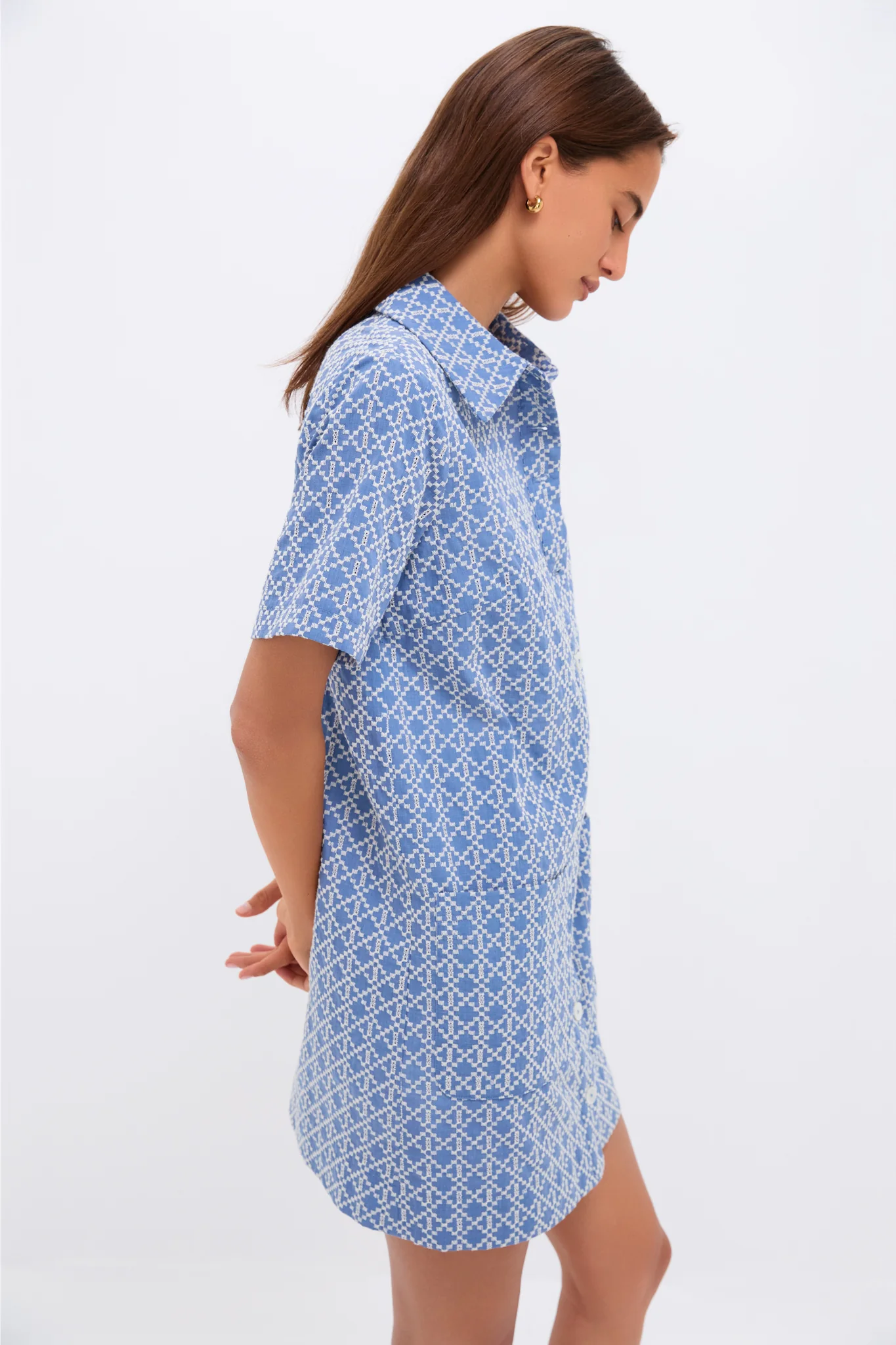 Denim Embroidered Lacie Dress - Image 3