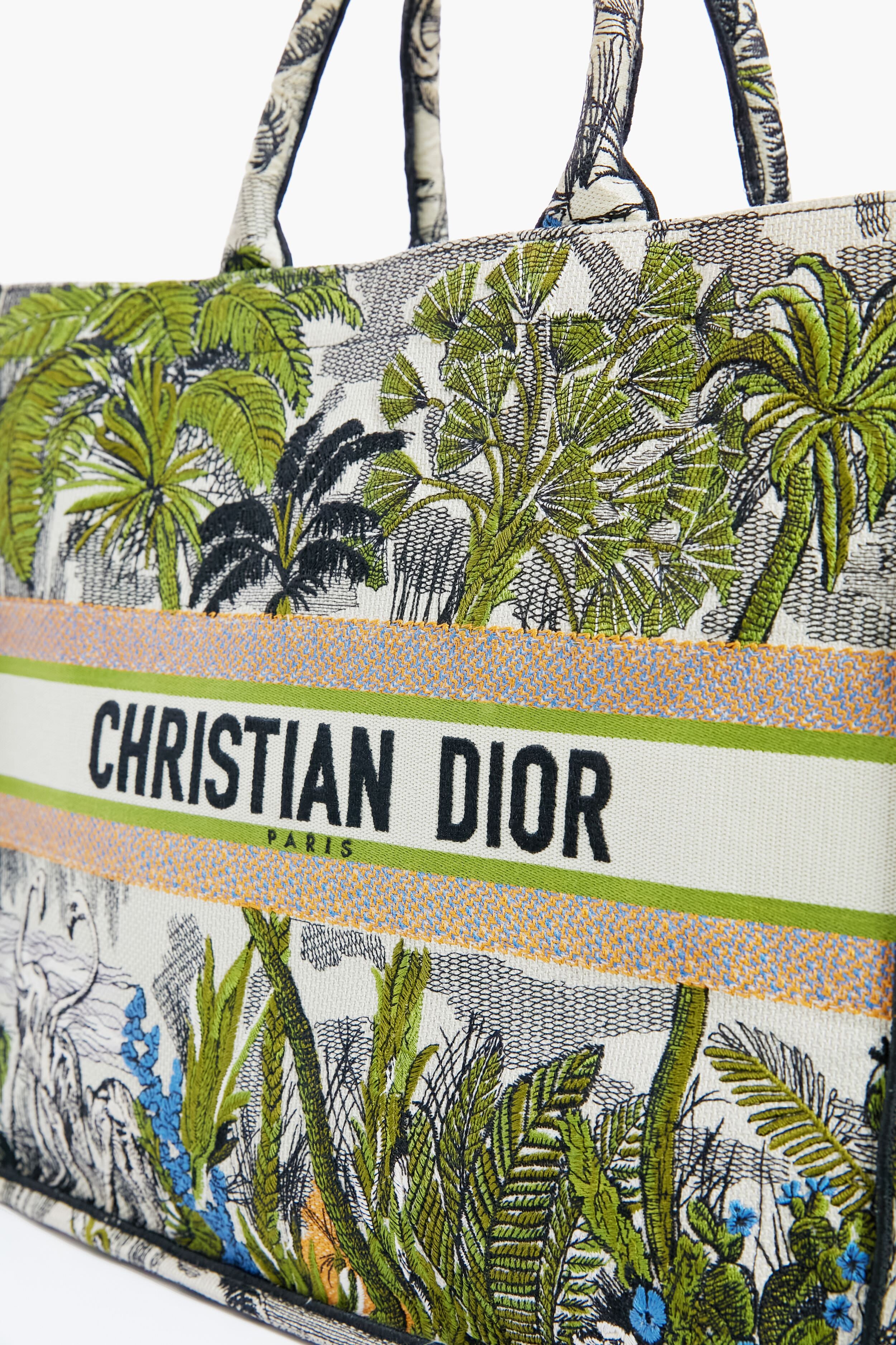Dior Canvas Large Book Tote - Image 5