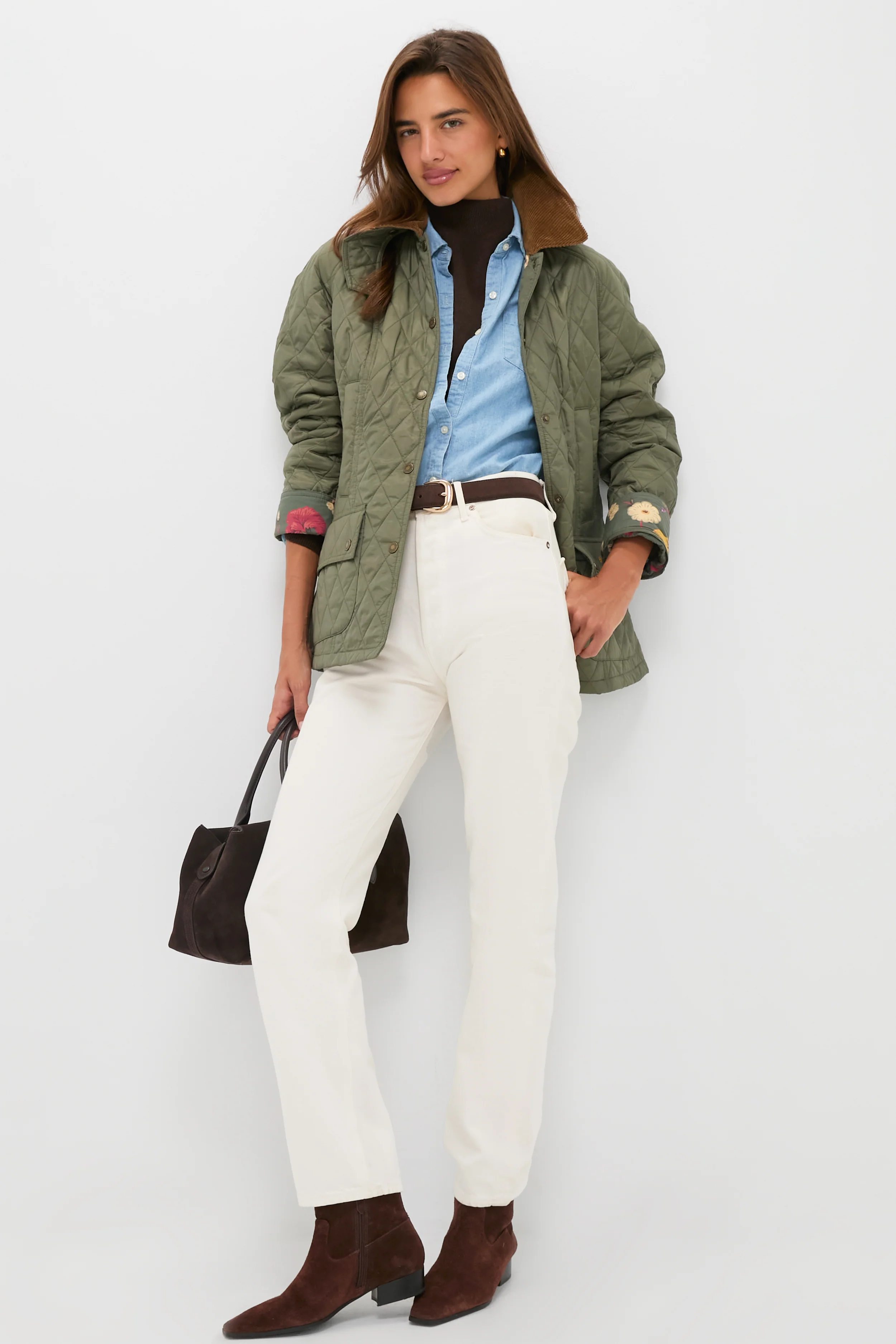 Dusty Khaki Barbour x Tuckernuck Lainey Quilt - Image 3