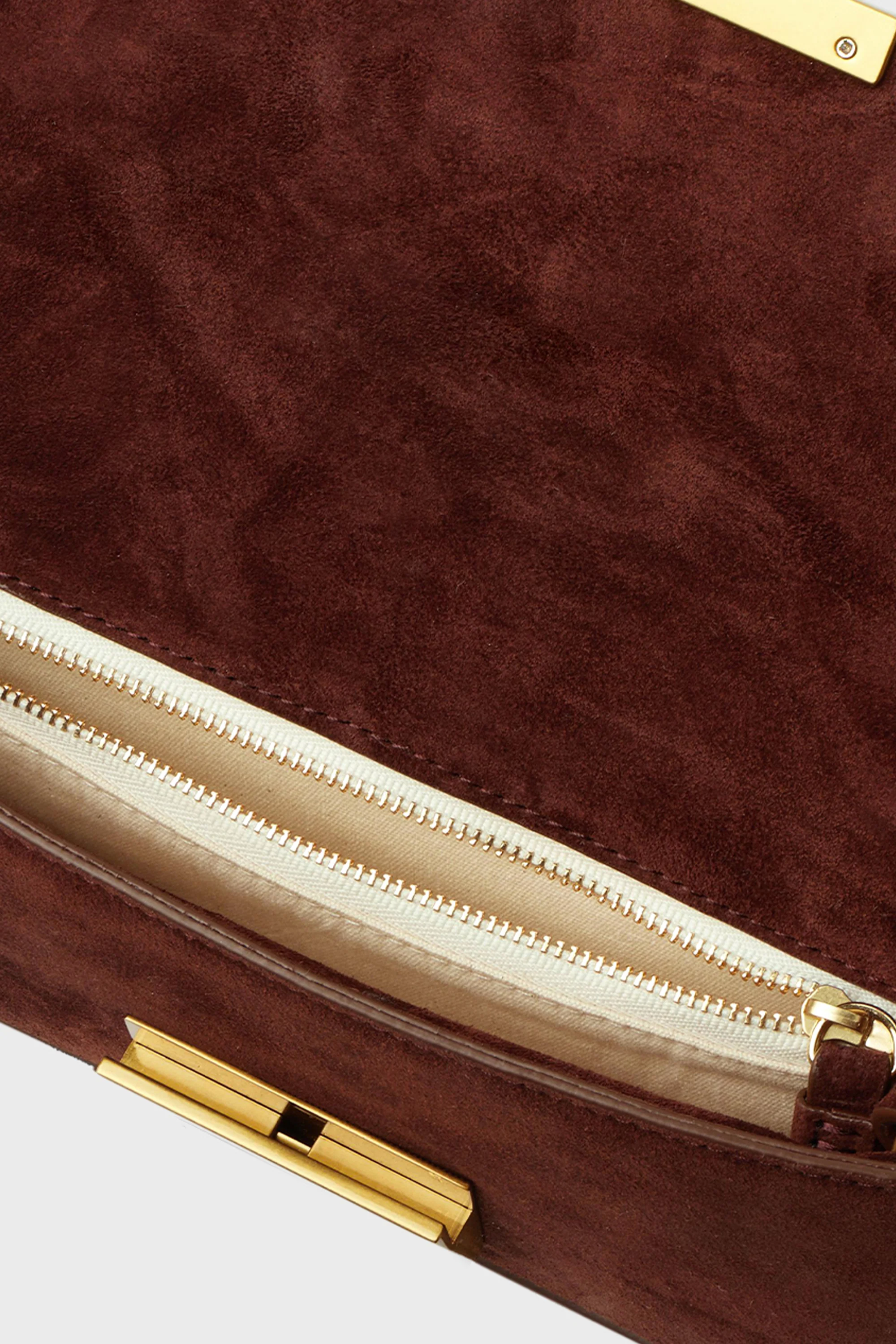 Espresso Suede Stefania Bag - Image 4