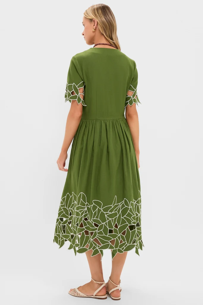 Fern Floral Eyelet Pilar Dress and Short Set - Image 7
