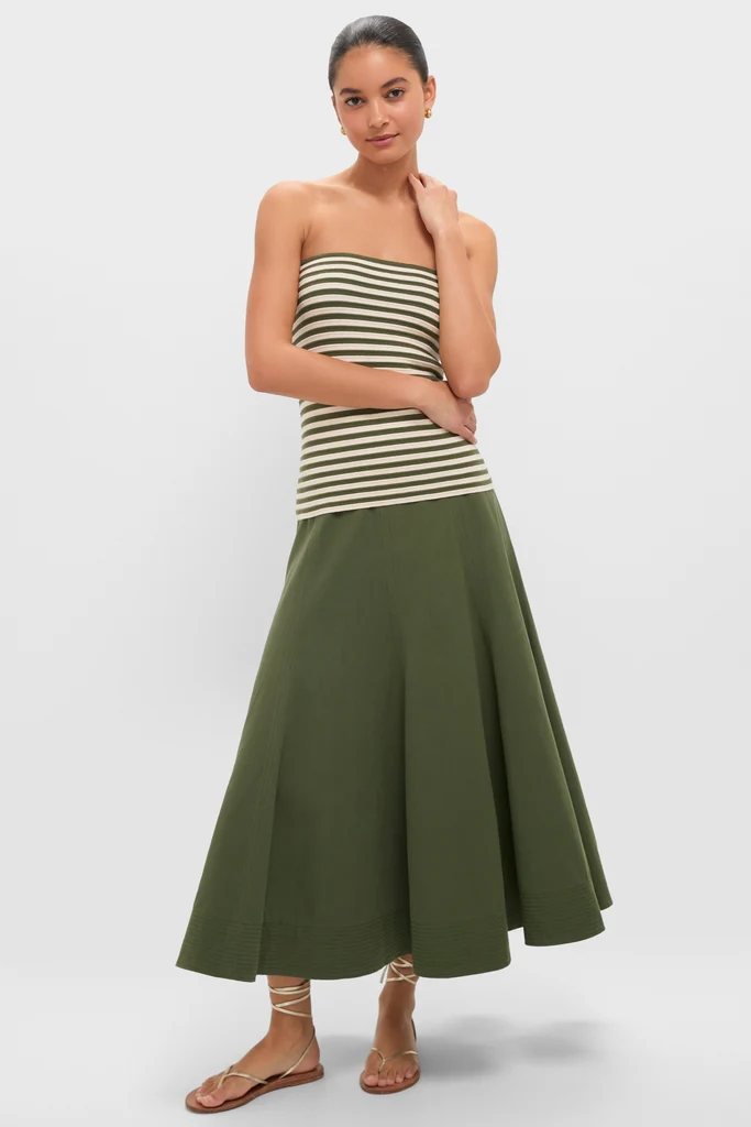 Fern Stripe Knit Rina Tube Top - Image 6