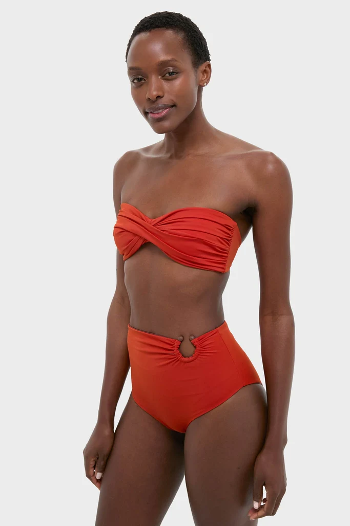 Fire Red Sea Sprite Bikini Top - Image 3