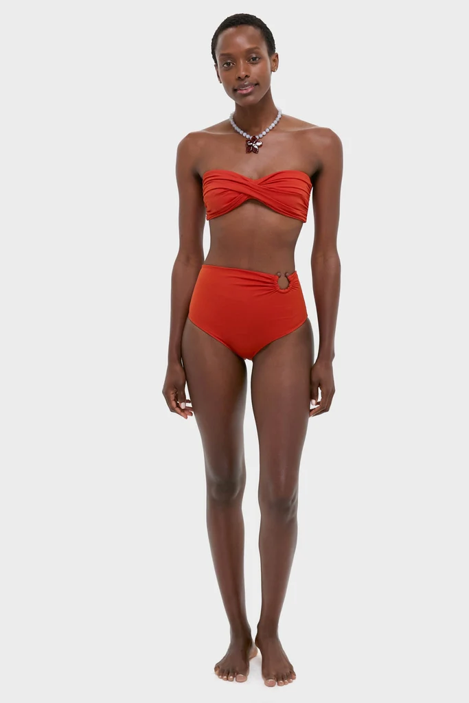 Fire Red Sea Sprite Bikini Top - Image 6
