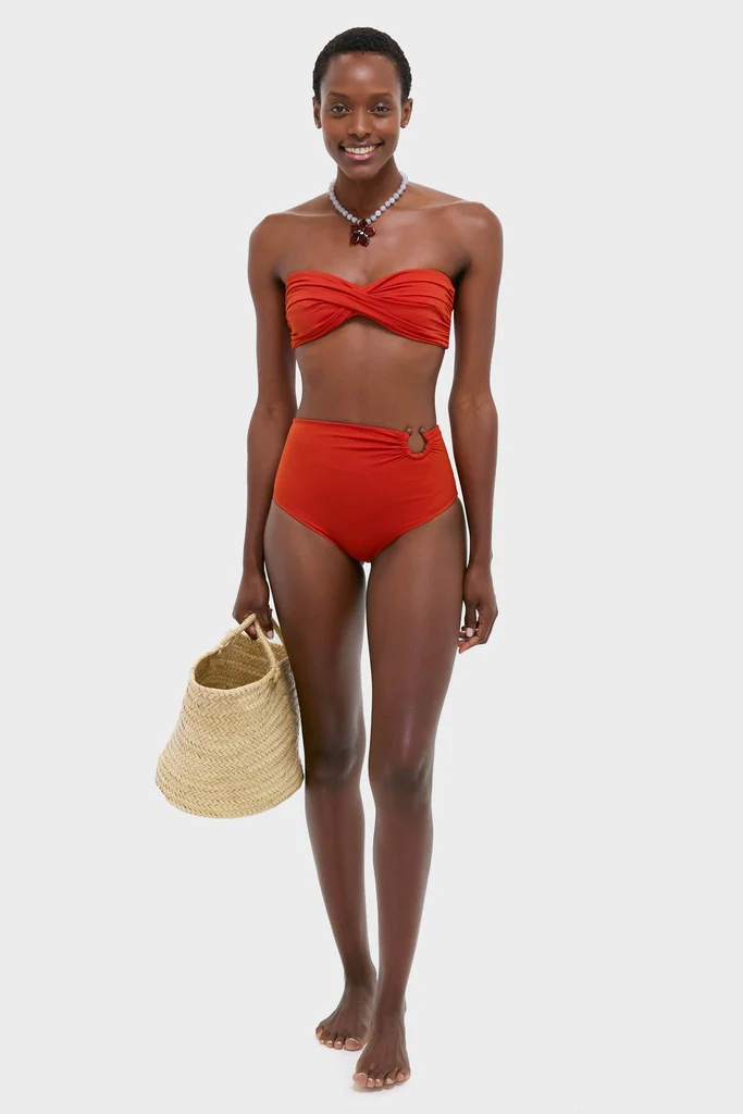 Fire Red Taita Bikini Bottom - Image 2