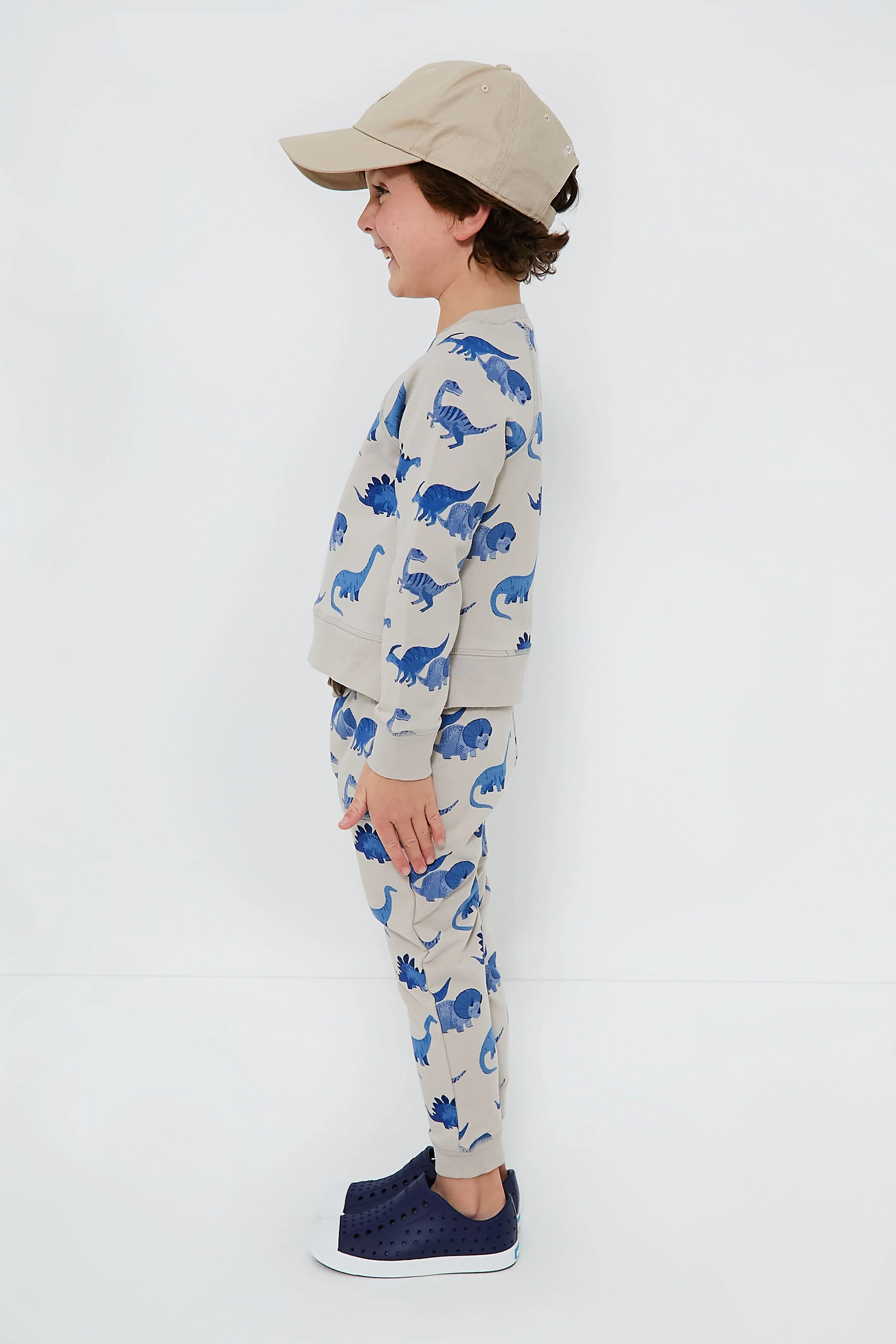French Terry Dinos Raglan Sweatshirt and Jogger Set - Image 3