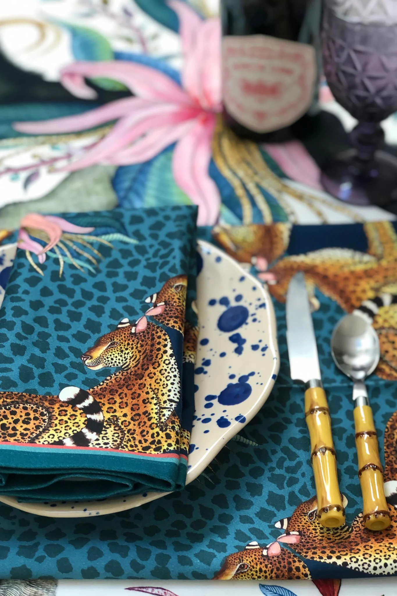 Frost Leopard Lily Napkins (Set of 2) - Image 5
