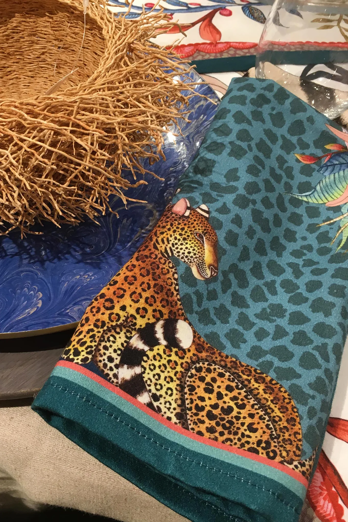 Frost Leopard Lily Napkins (Set of 2) - Image 6