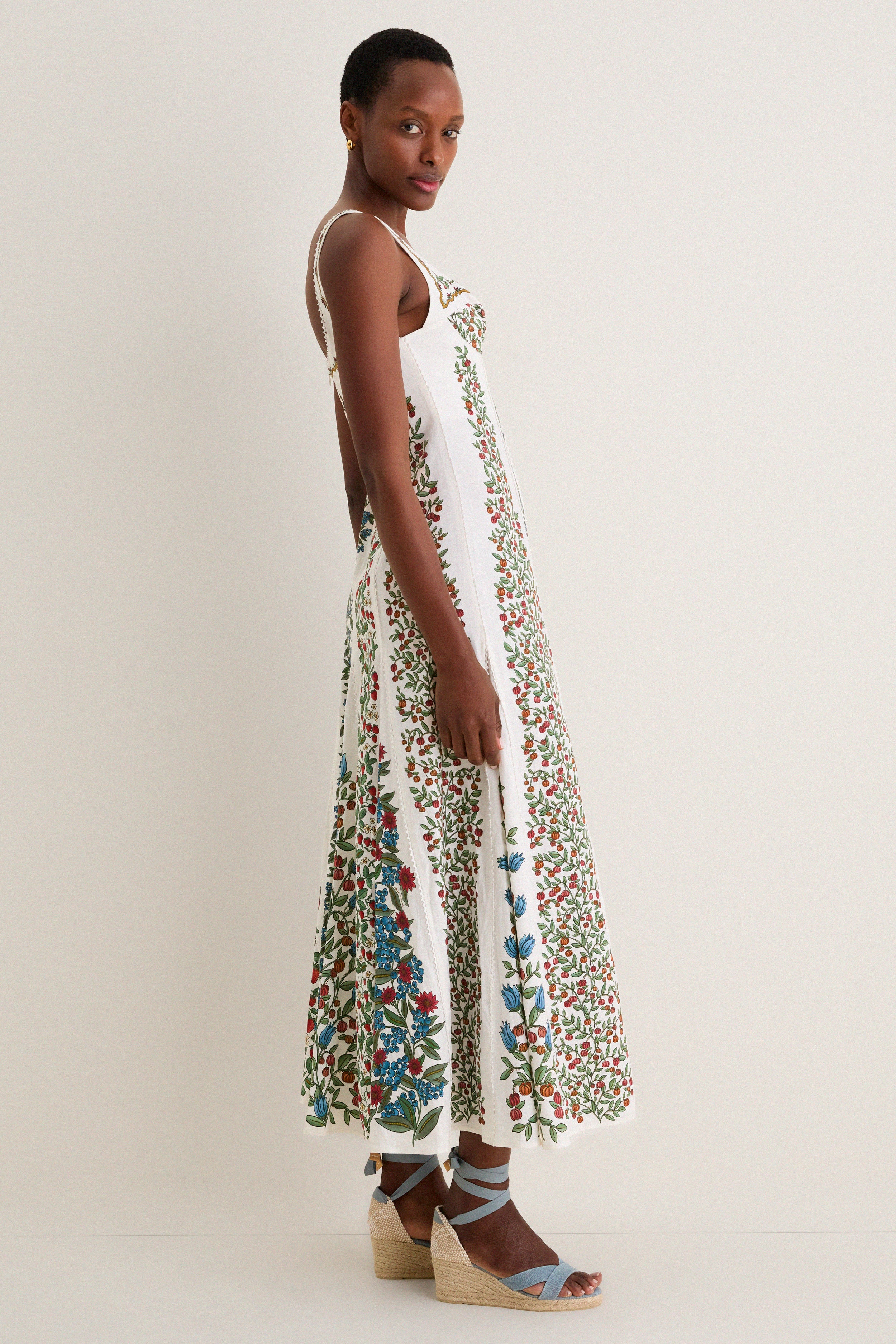 Fruit Beauty Off-White Maxi Dress - Image 3