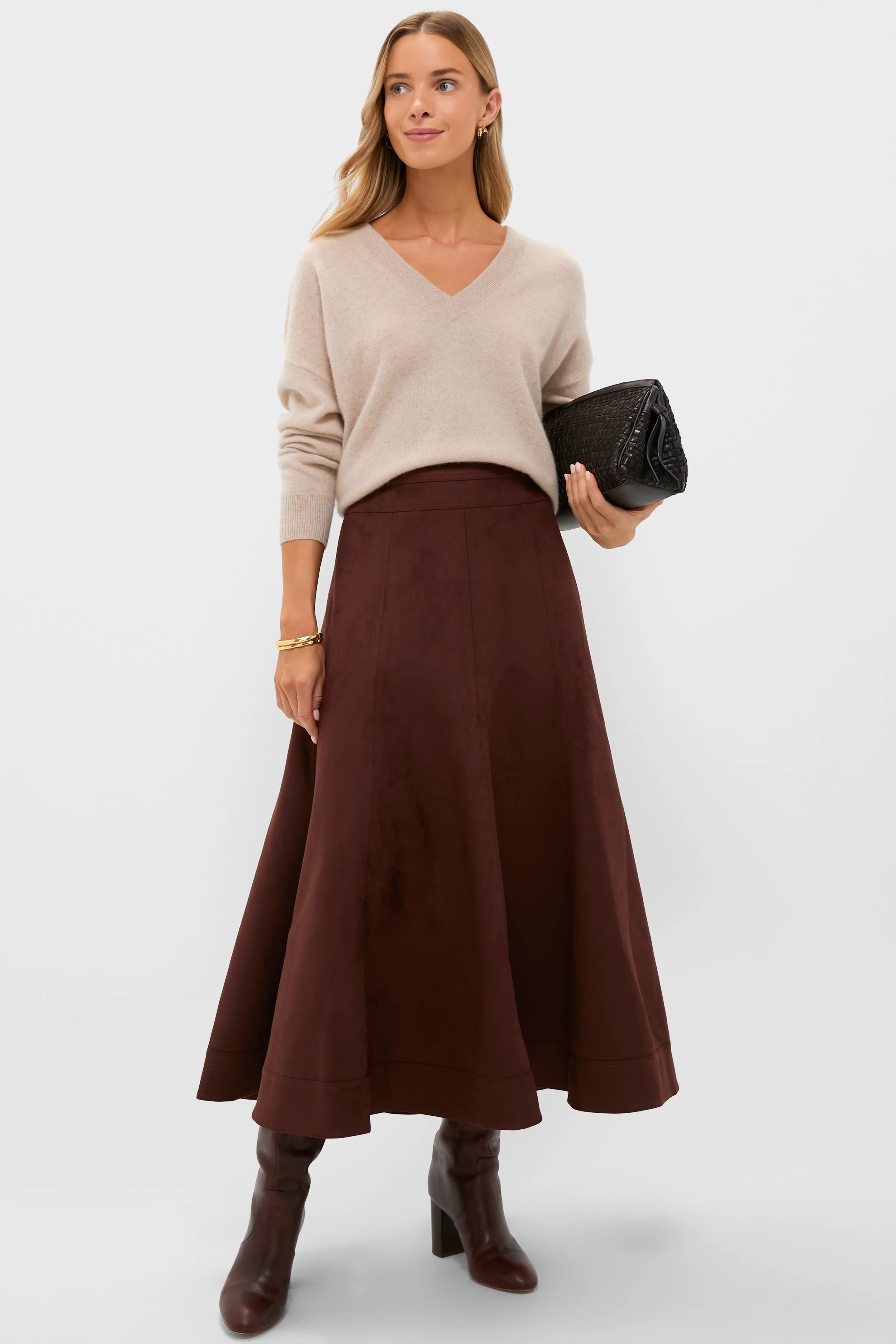 Ganache Vegan Suede Brynn Skirt - Image 2