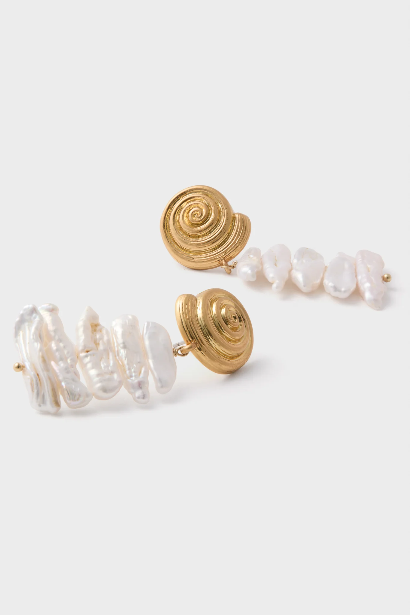 Gold and Pearl Alicia Earrings - Image 6