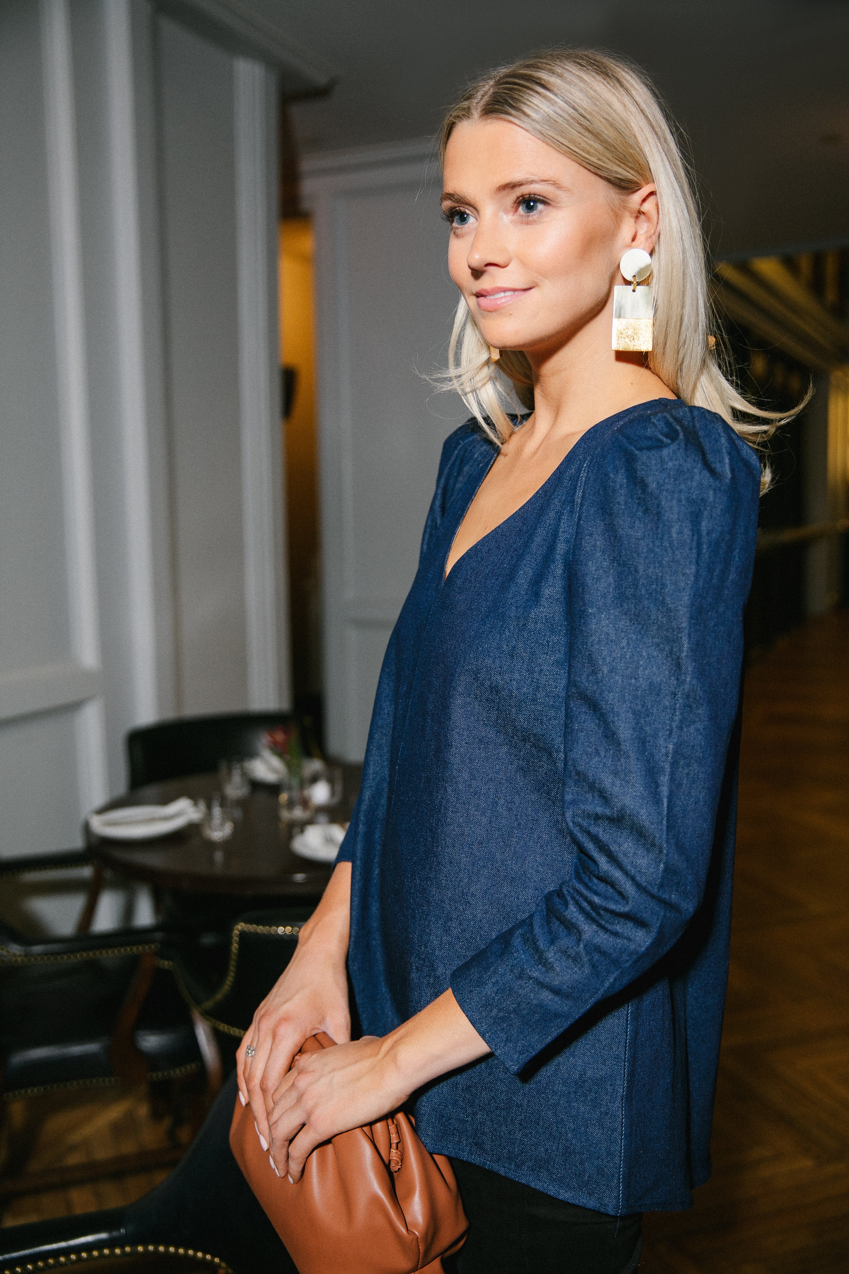 Gold Dipped Cabana Earrings - Image 2