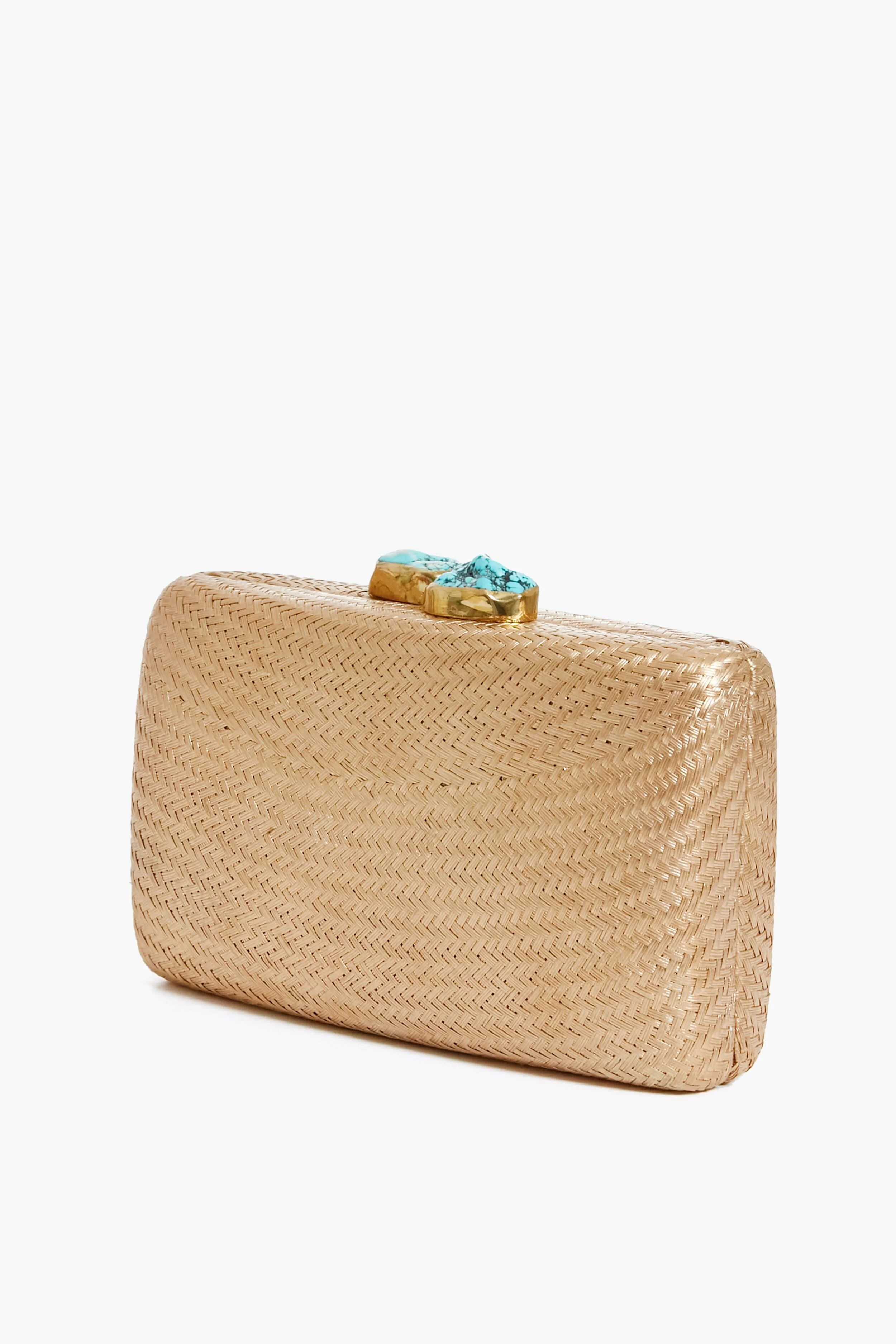 Gold Jen Turq Stones Clutch - Image 7