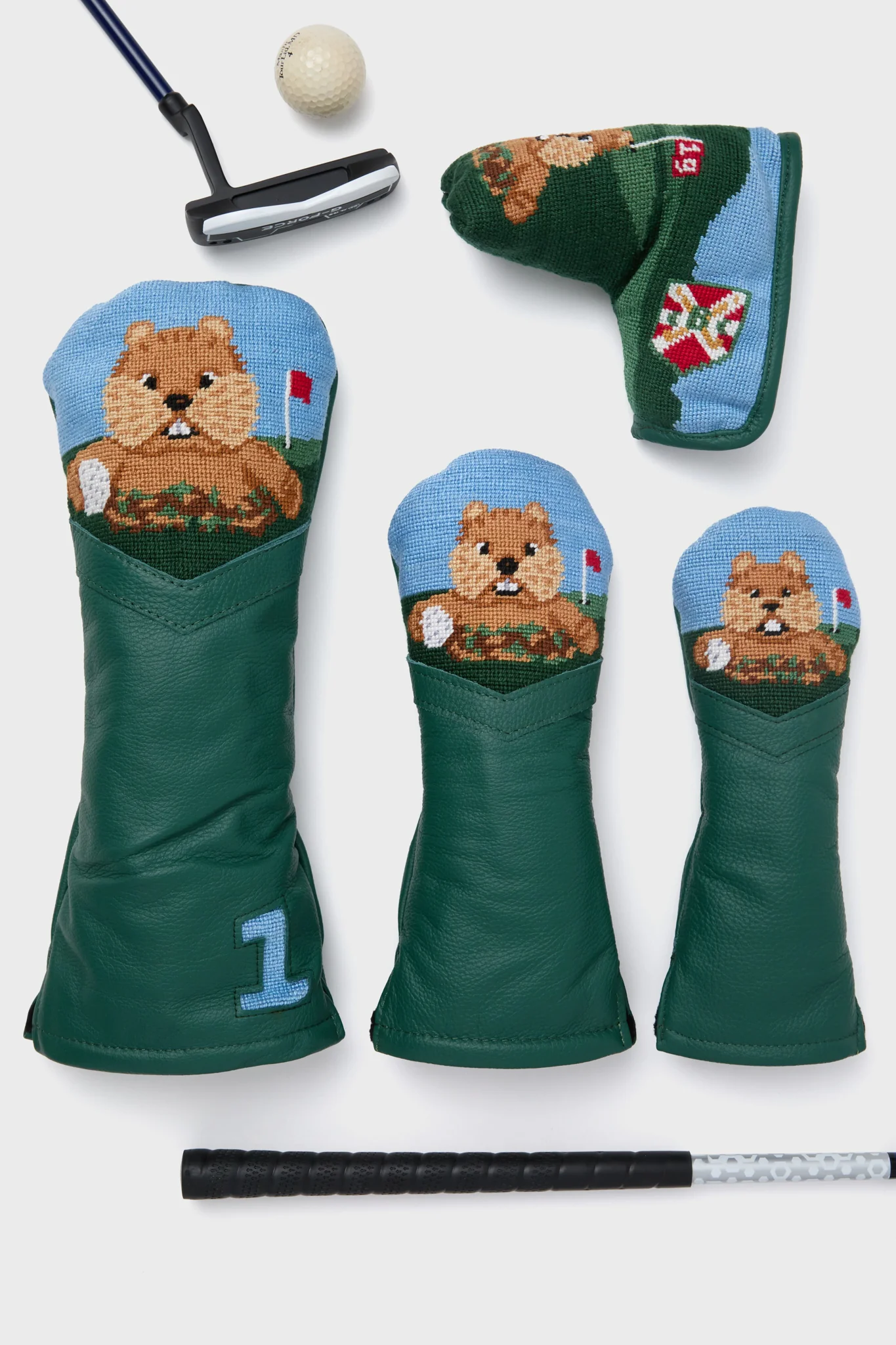 Gopher Golf Needlepoint Putter Head Cover - Image 4