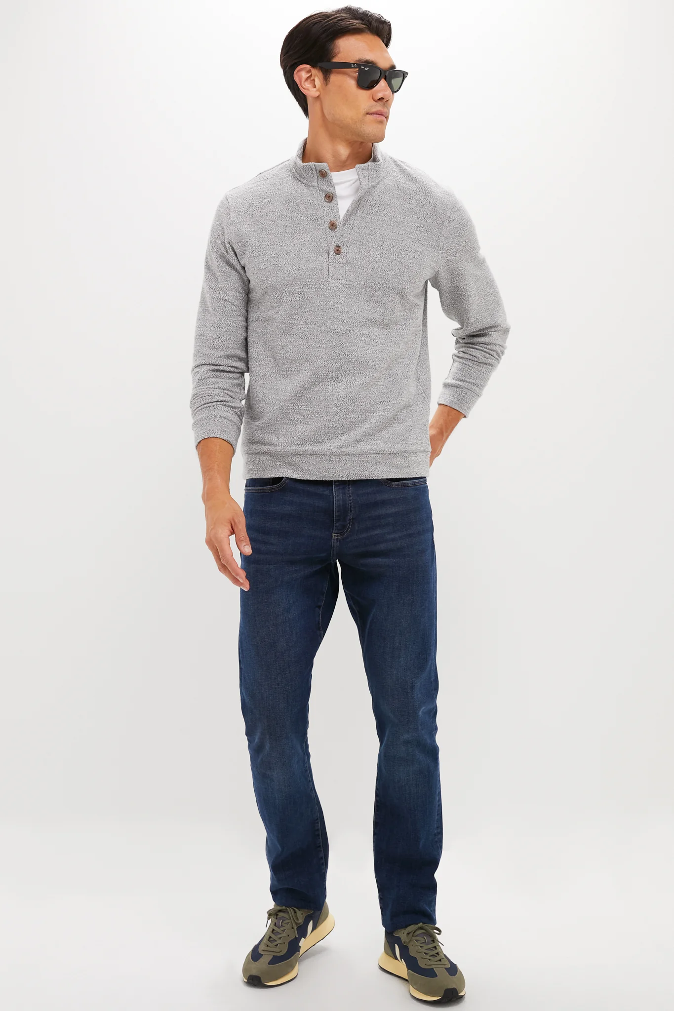 Gray Clayton Textured Pullover - Image 2