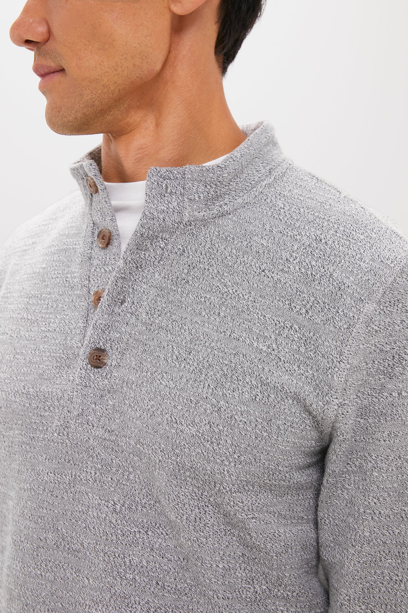 Gray Clayton Textured Pullover - Image 5