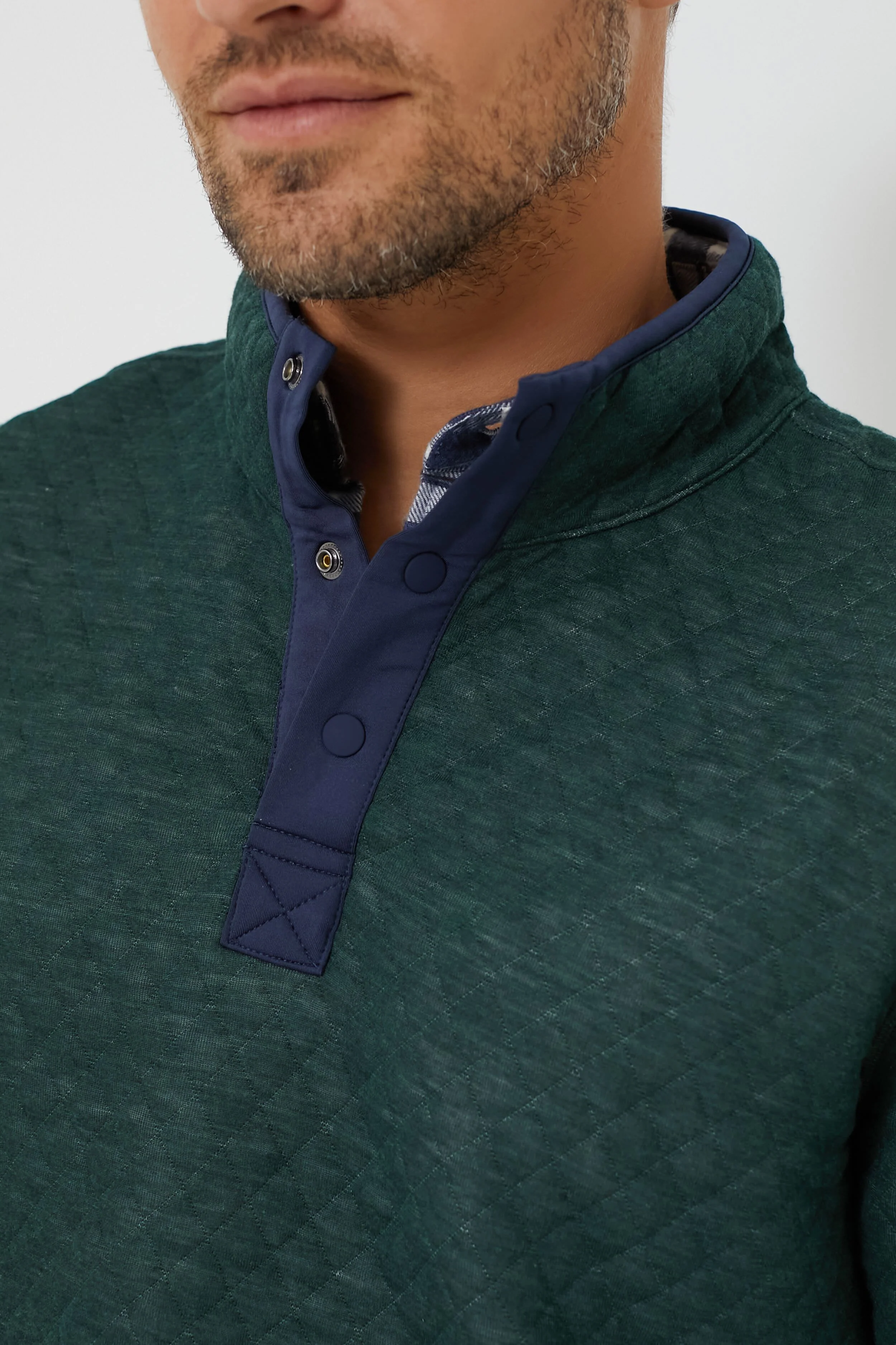 Green Oat Heather Corbet Reversible Pullover - Image 5