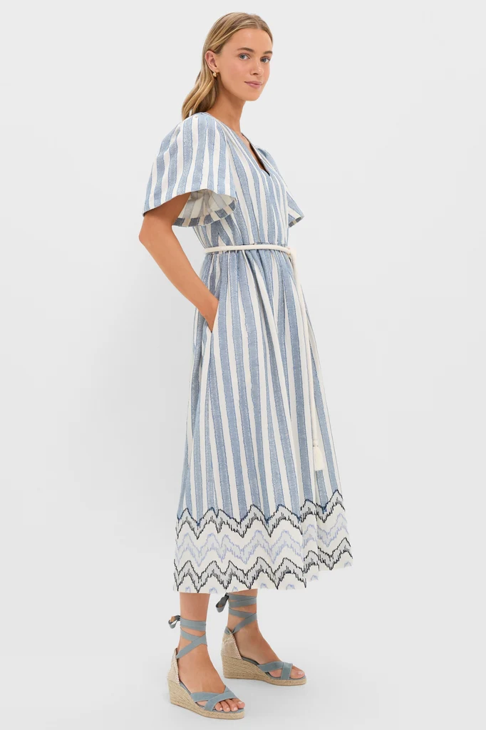 Harbour Stripe Jacquard Mandy Dress - Image 4
