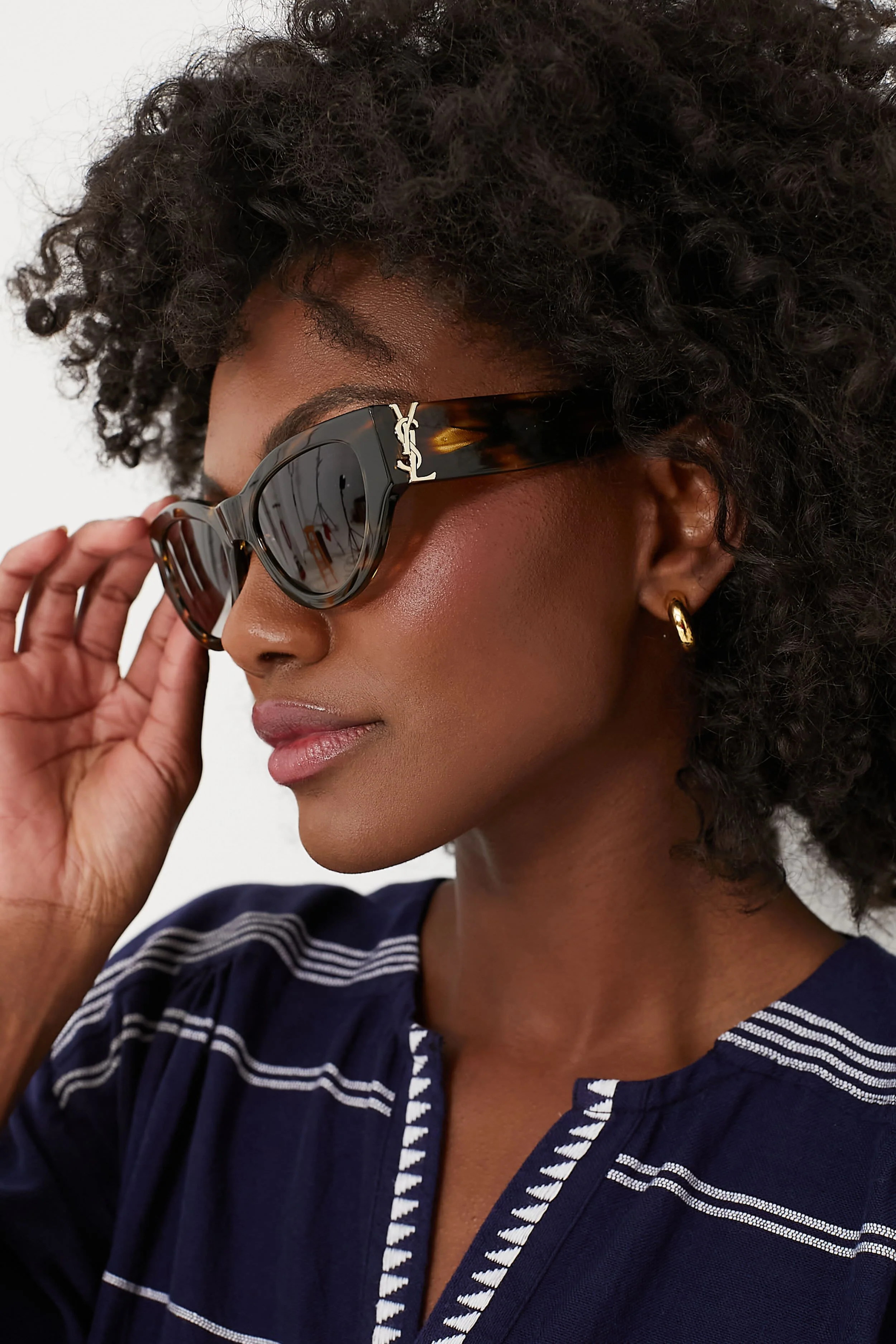 Havana Monogram Cat Eye Sunglasses - Image 3