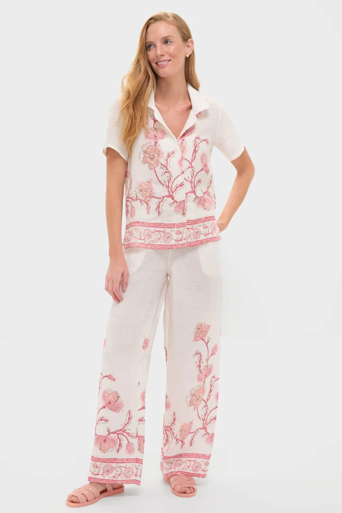 Hibiscus Bloom Pink Gabriella Shirt - Image 6