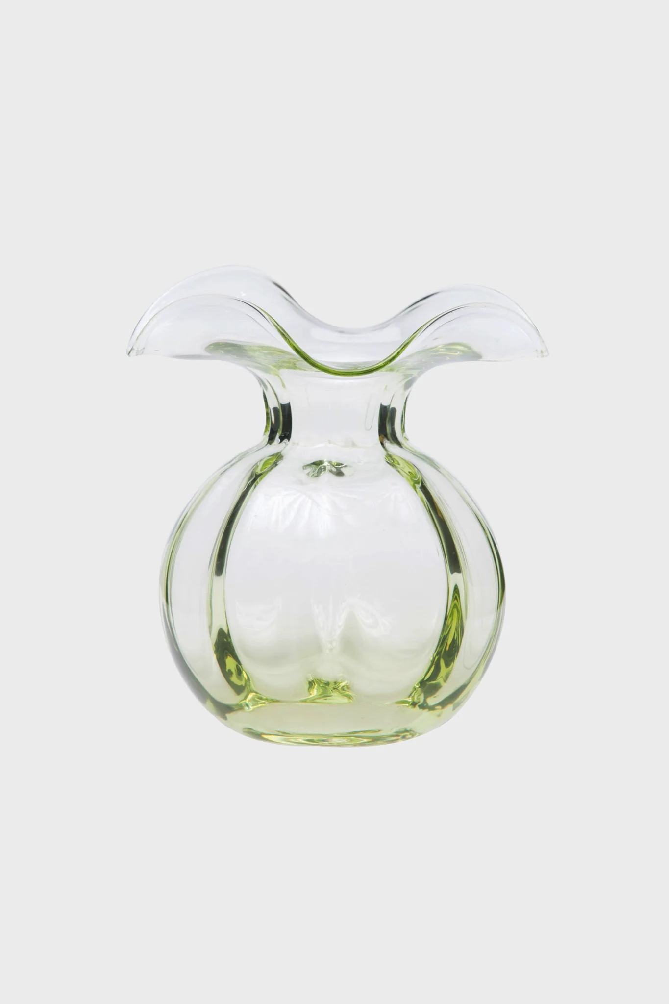 Hibiscus Medium Green Fluted Vase - Image 2