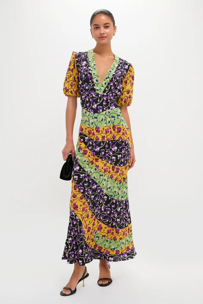 Honeysuckle Tricolor Placee Marlene Dress - Image 2