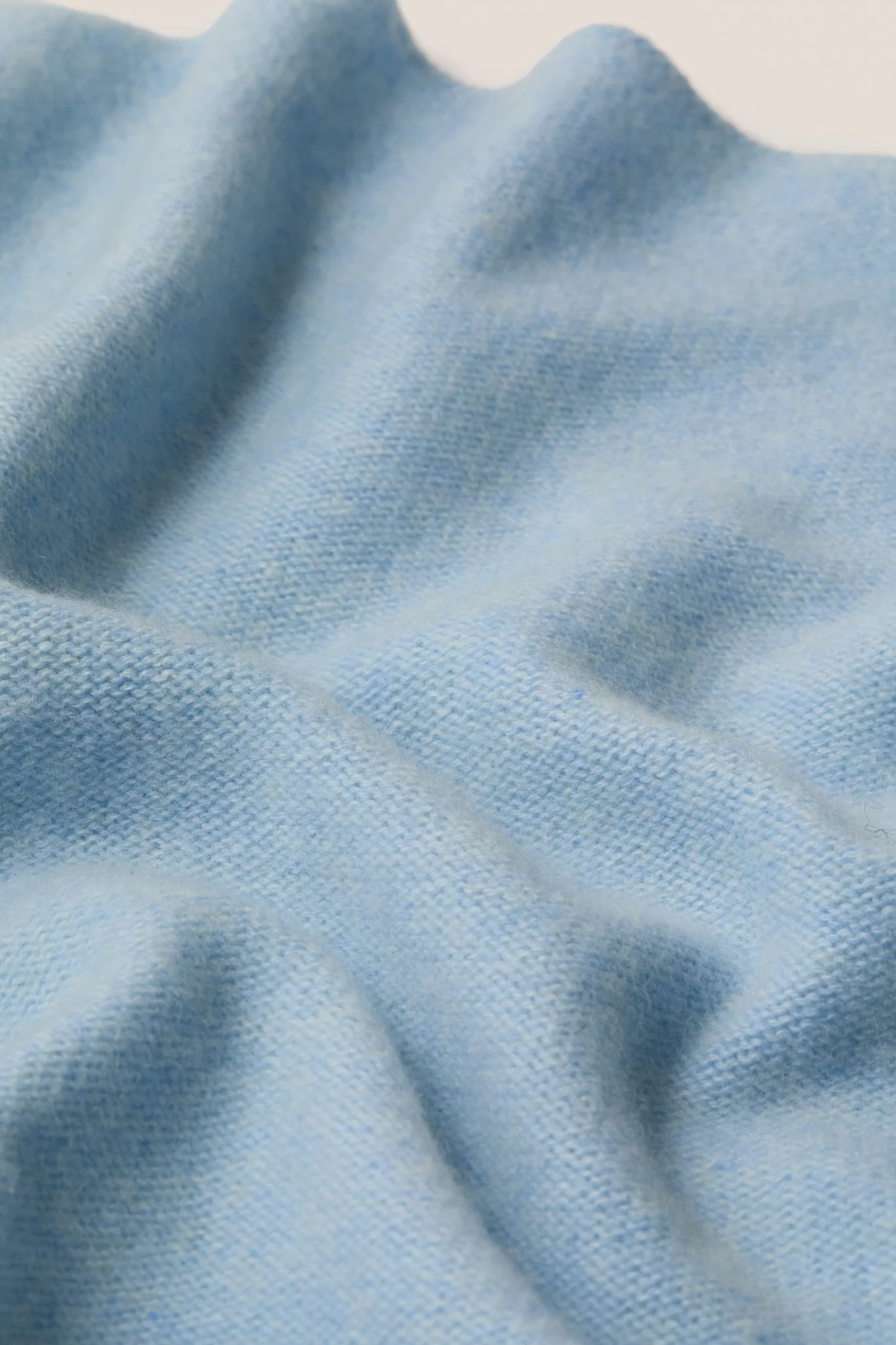 Ice Blue Cashmere Triangle Scarf - Image 6