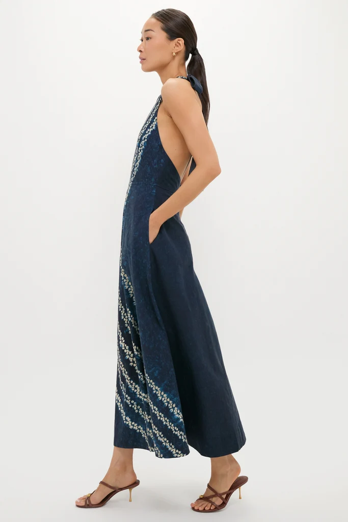 Indigo Mariner's Knot Halter Marlena Dress - Image 5