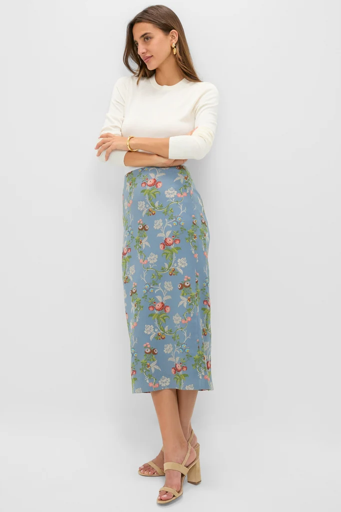 Ivory Cashmere Silk Long Sleeve Katie Tee - Image 5