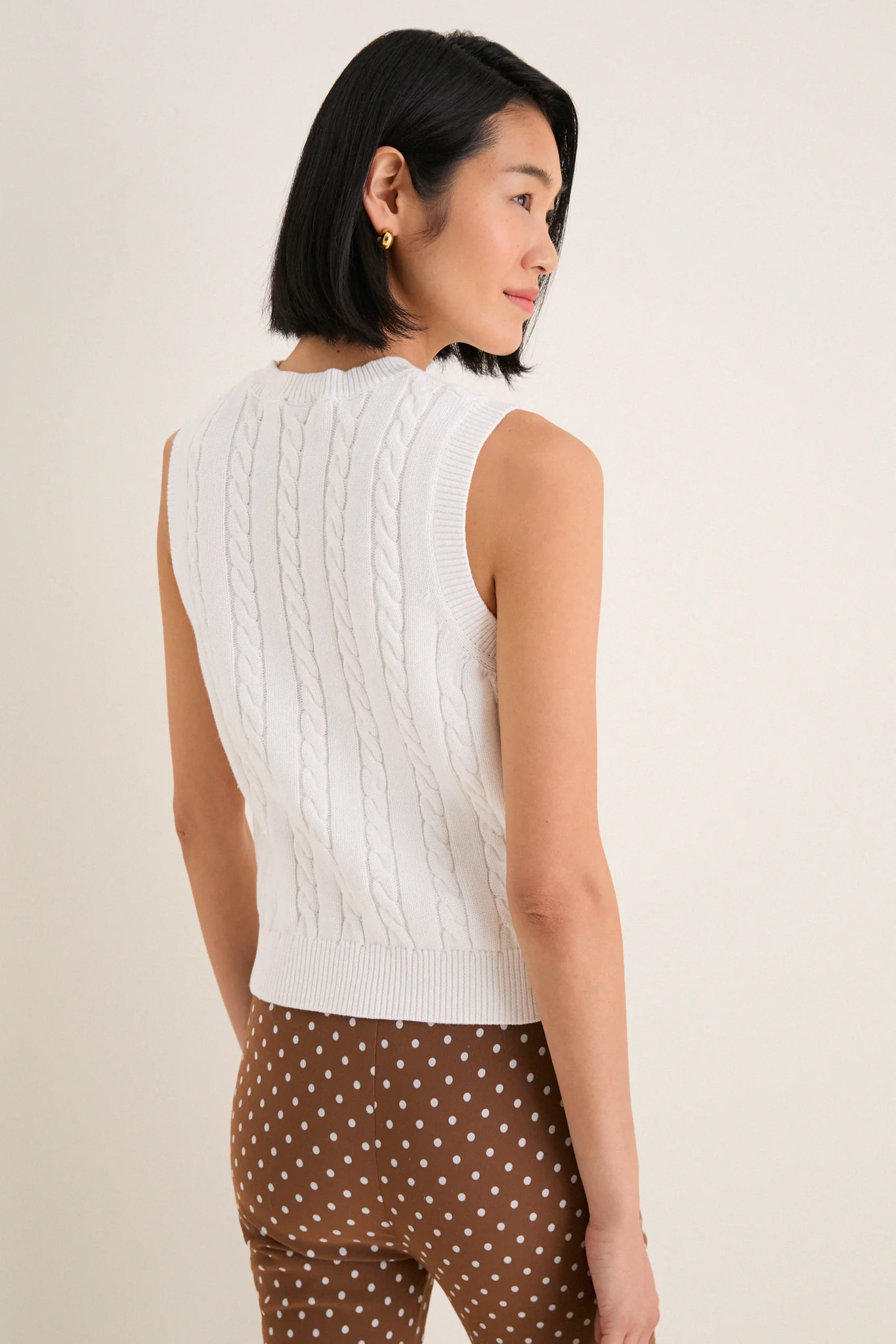Ivory Cotton Cable Dory Shell - Image 4