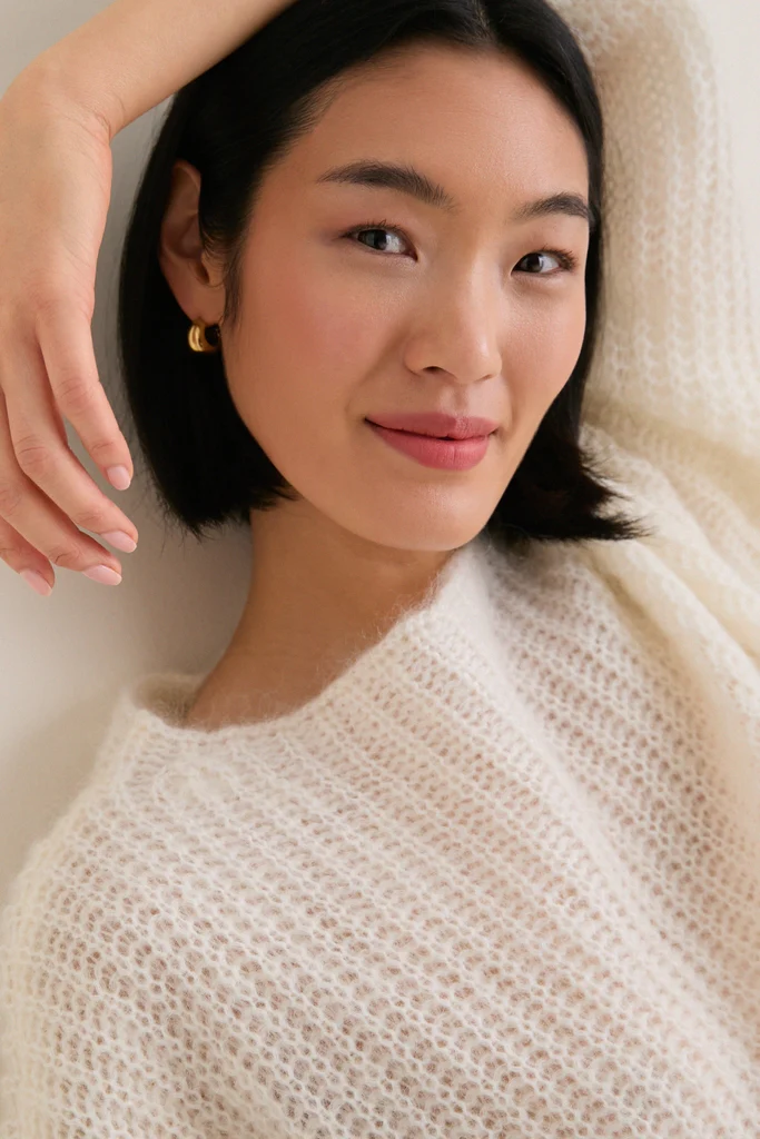 Ivory Mohair Francine Crewneck - Image 5