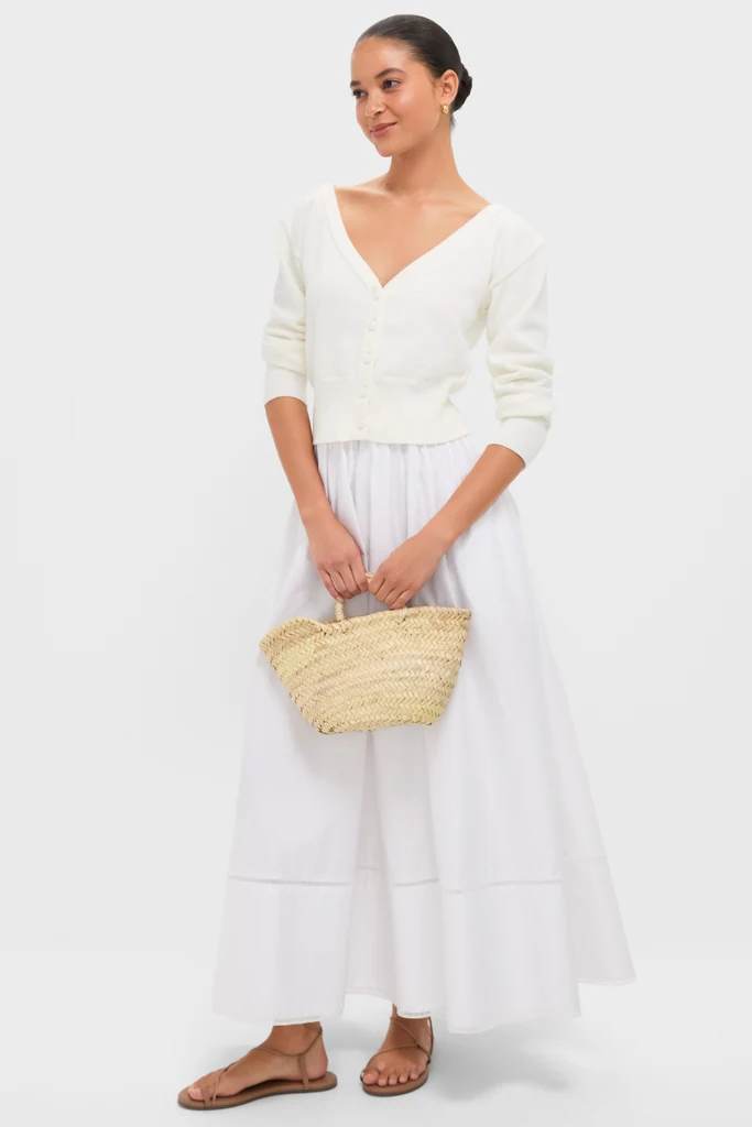 Ivory Off the Shoulder Stevens Cardigan - Image 2