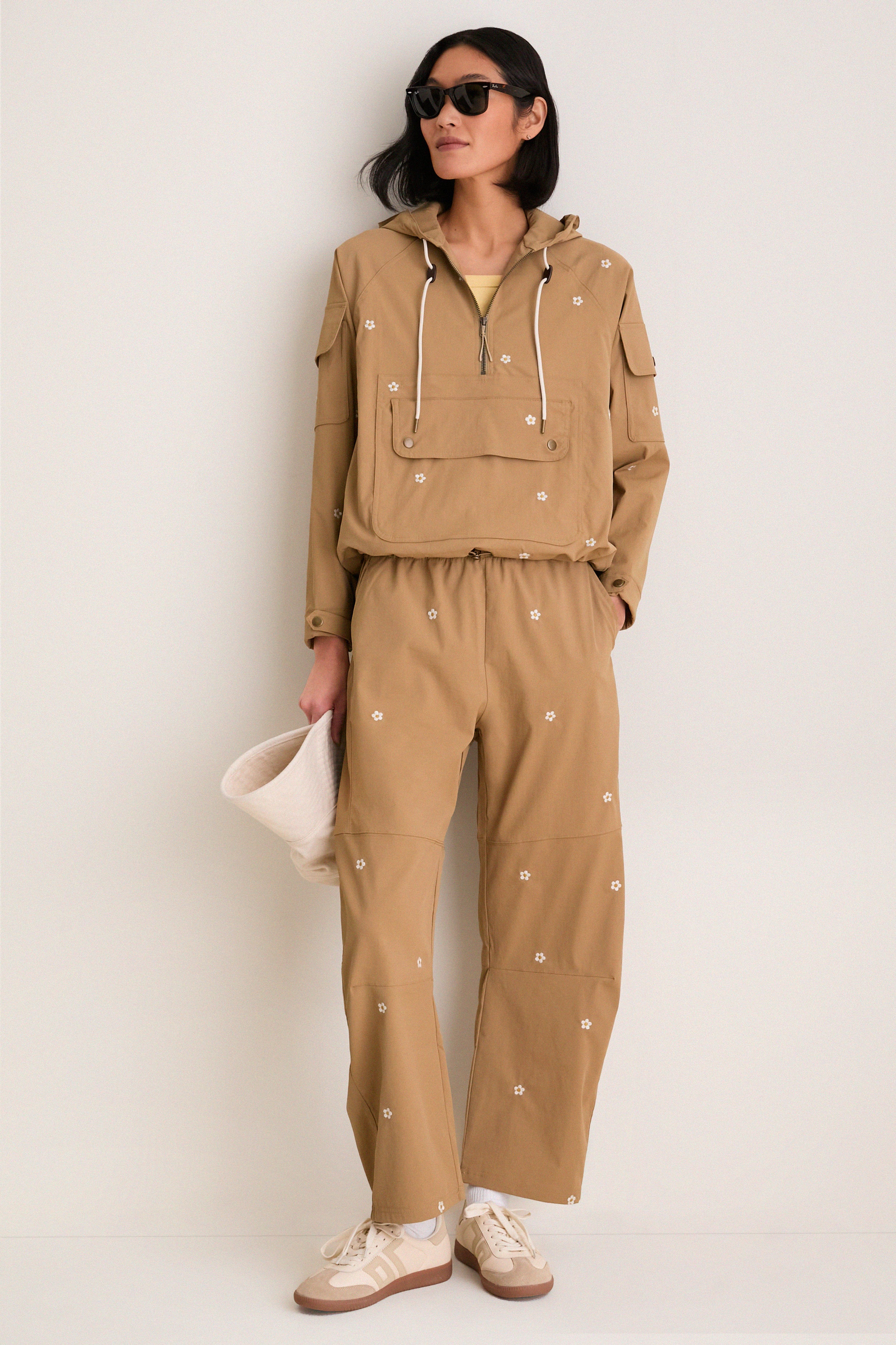 Khaki with Daisy Embroidery Outpost Pant - Image 2