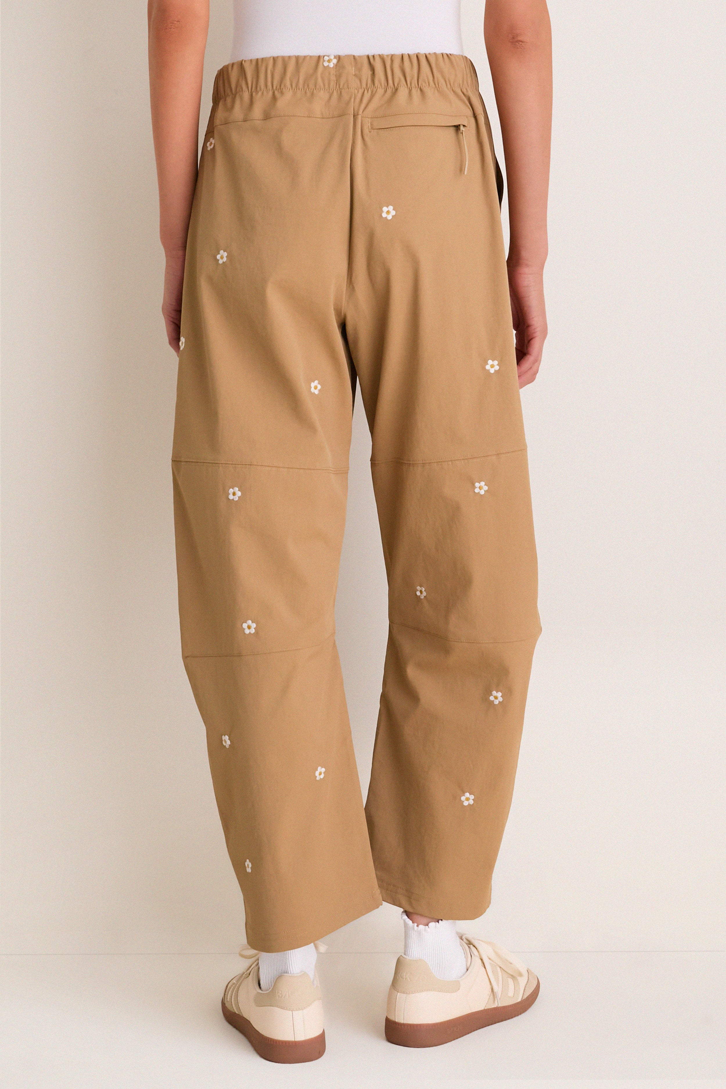 Khaki with Daisy Embroidery Outpost Pant - Image 4