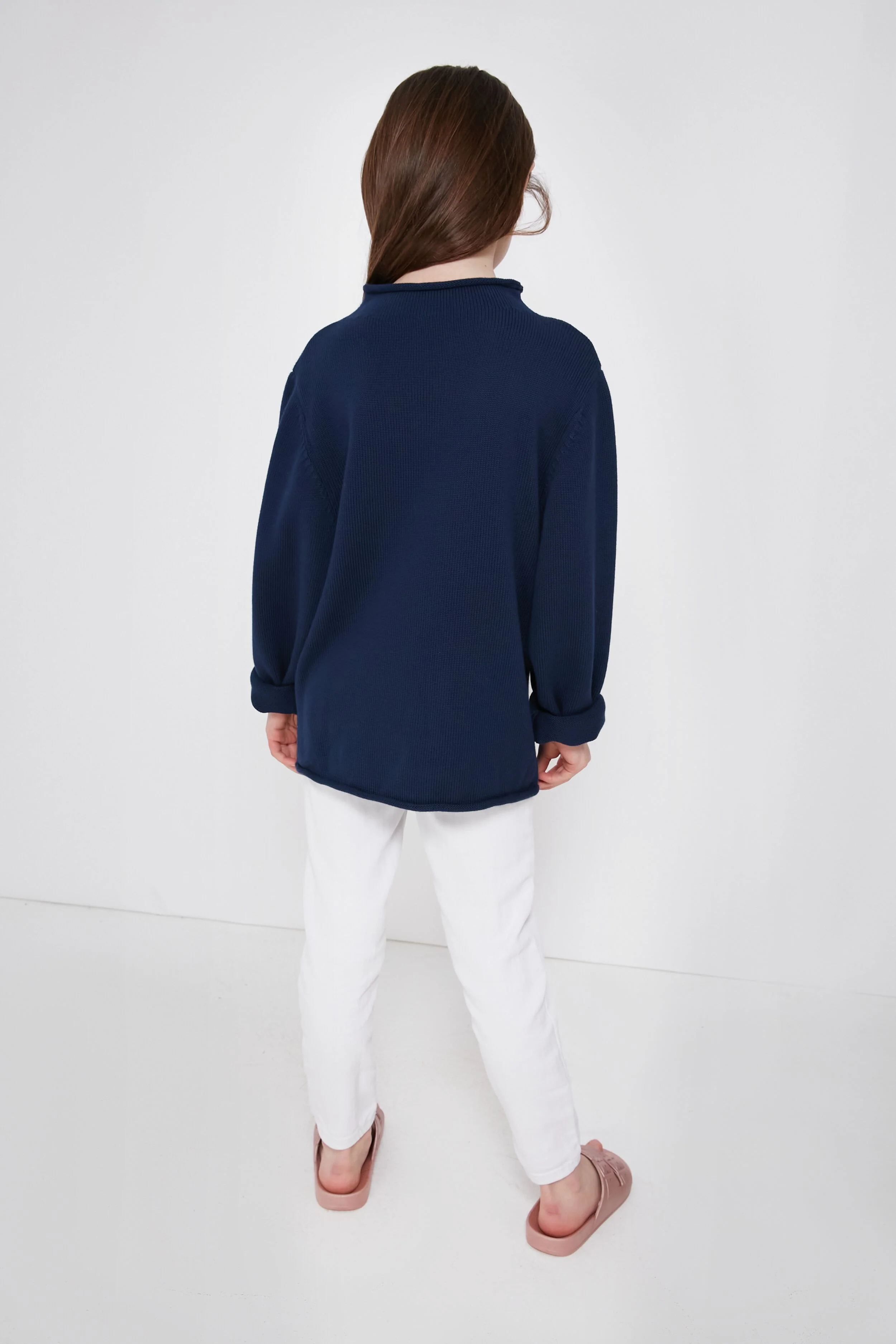 Kid's Navy Americana Sweater - Image 4