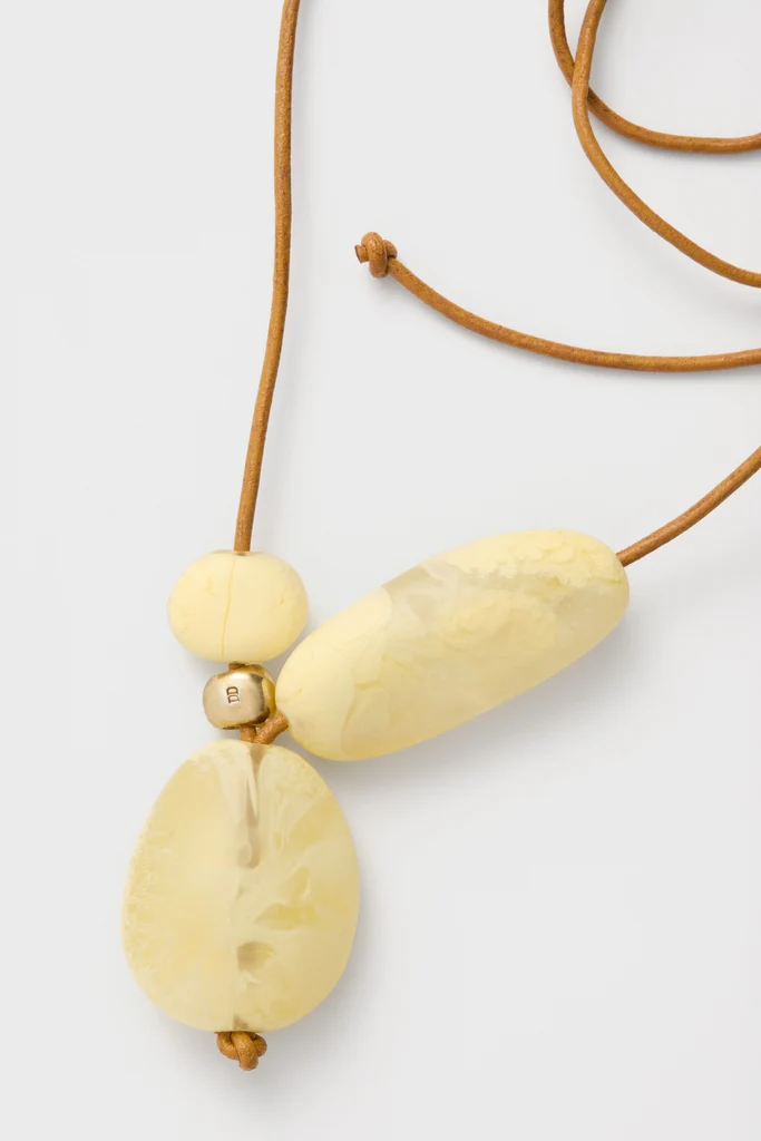 Lemon Brass Rock Cluster Pendant - Image 6
