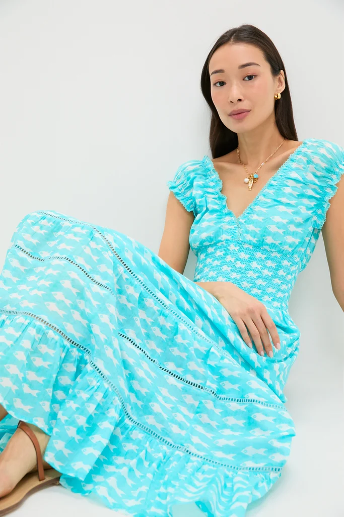 Light Blue Sardina Hilda Maxi Dress - Image 2