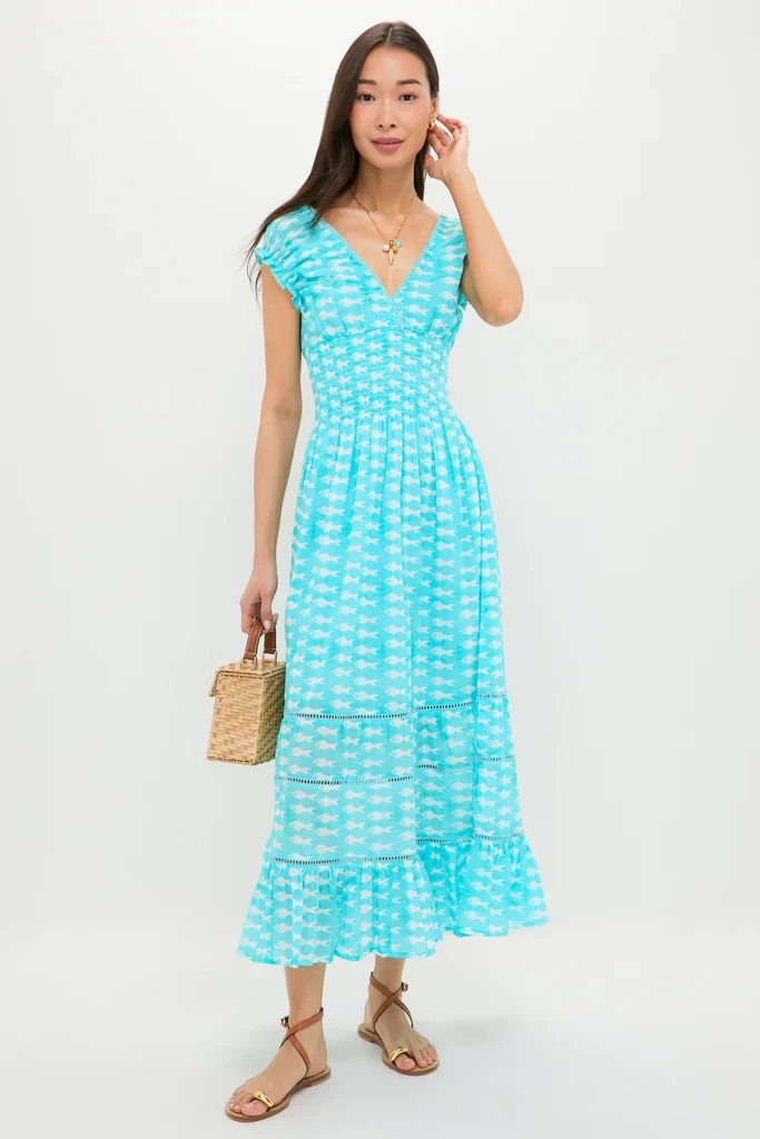 Light Blue Sardina Hilda Maxi Dress - Image 3
