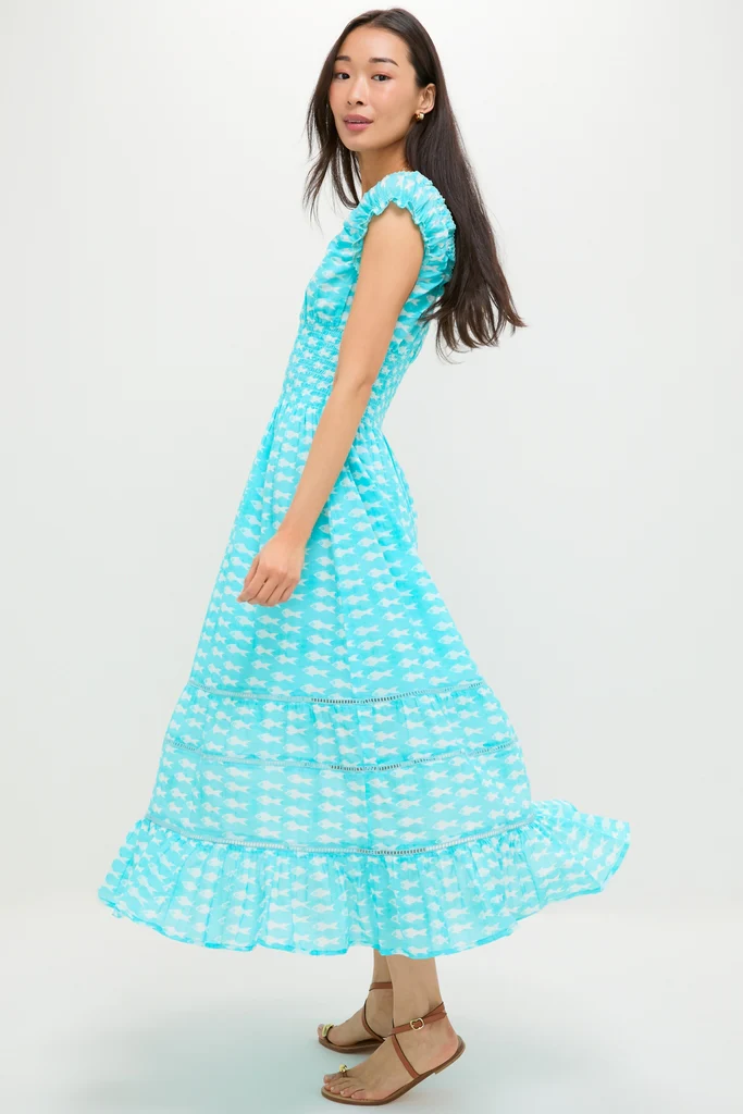 Light Blue Sardina Hilda Maxi Dress - Image 4