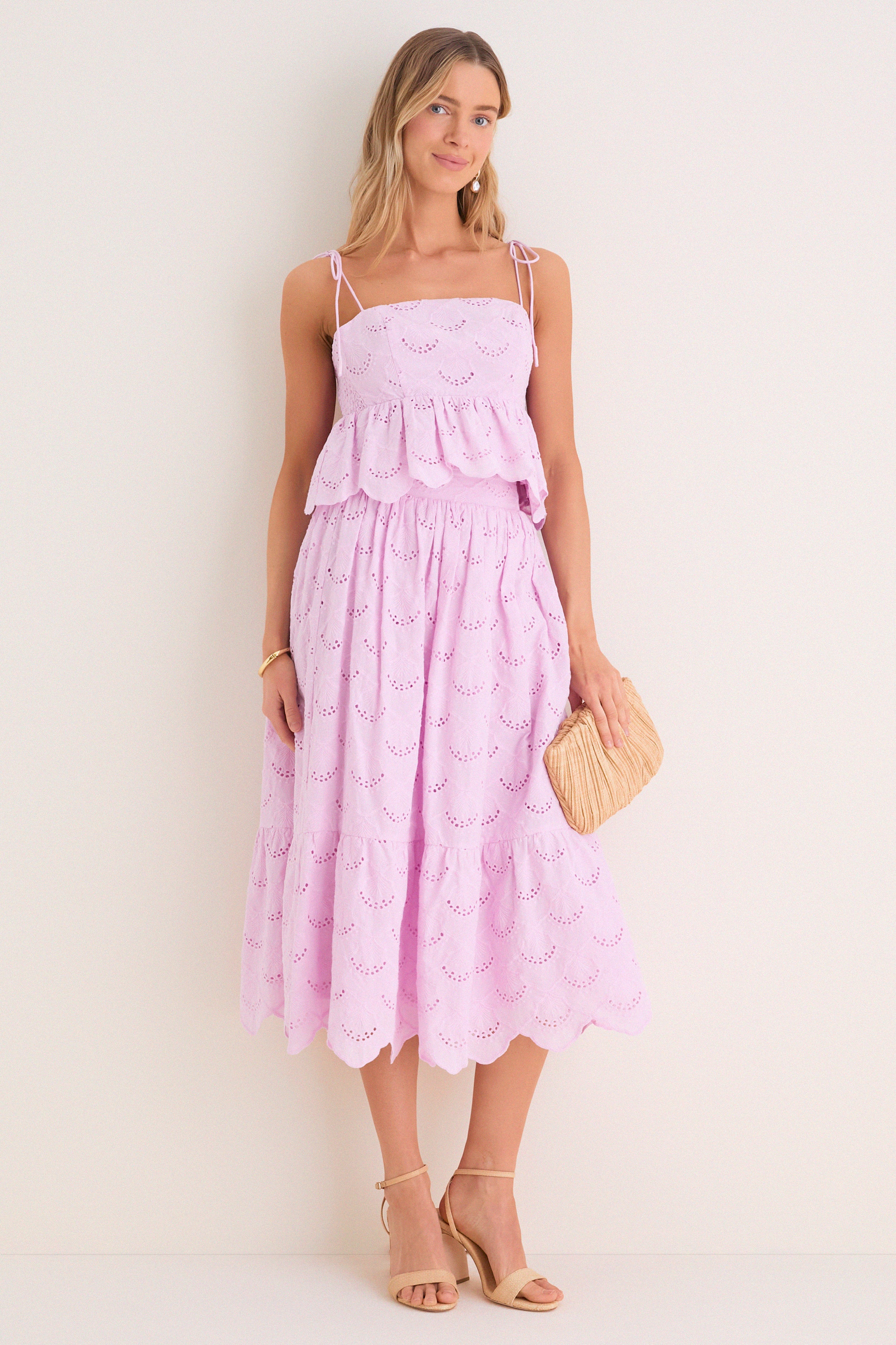 Lilac Eyelet Calla Top - Image 6