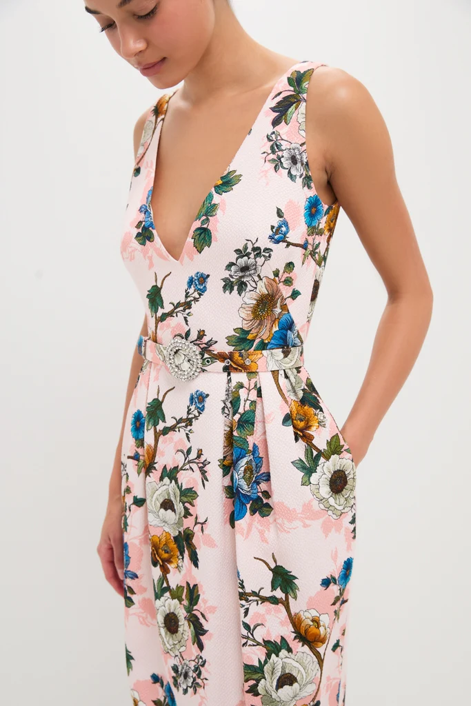 Magical Blossom Pink Jules Jacquard Dress - Image 2