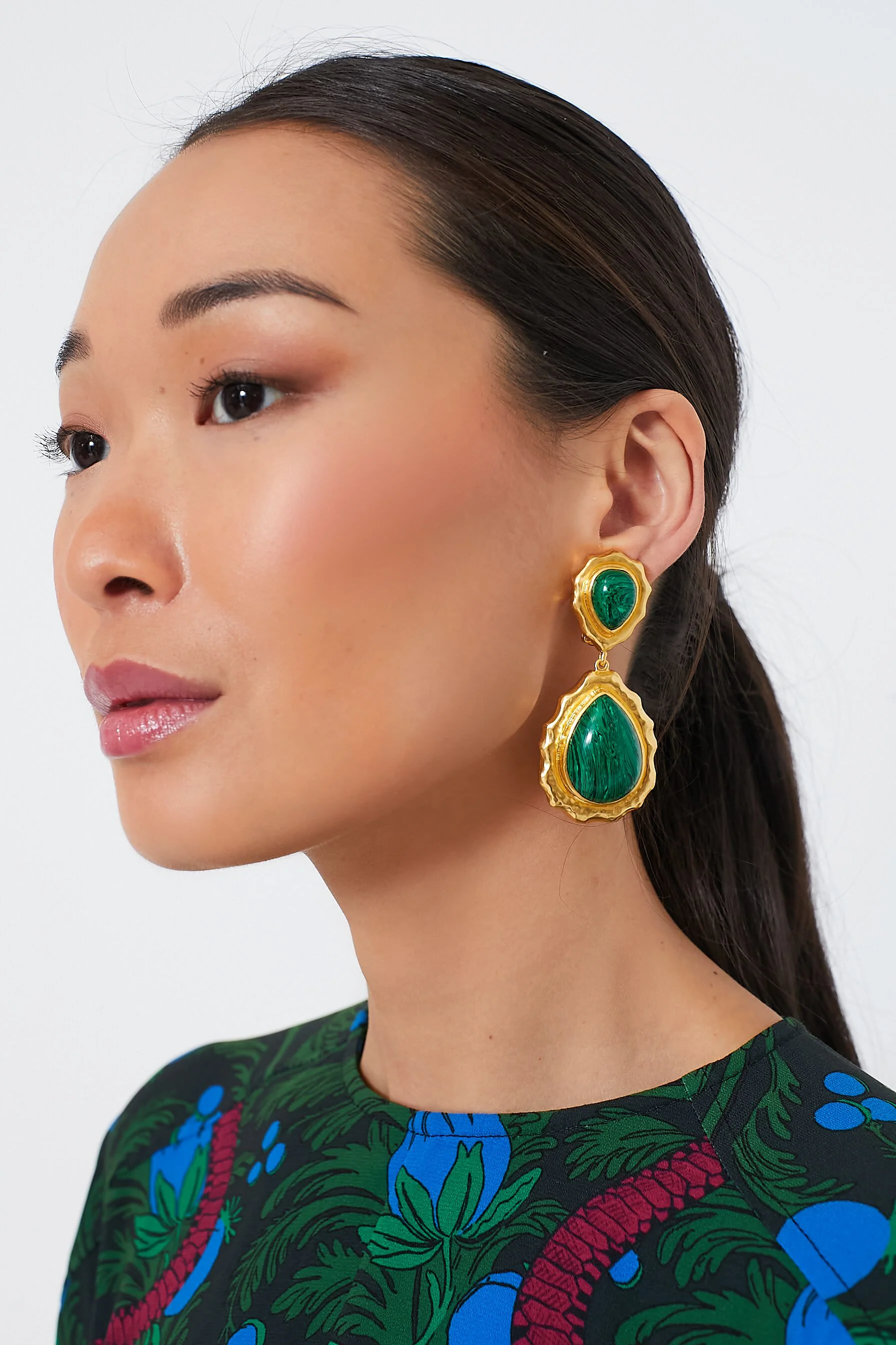 Malachite Paulina Earrings - Image 2