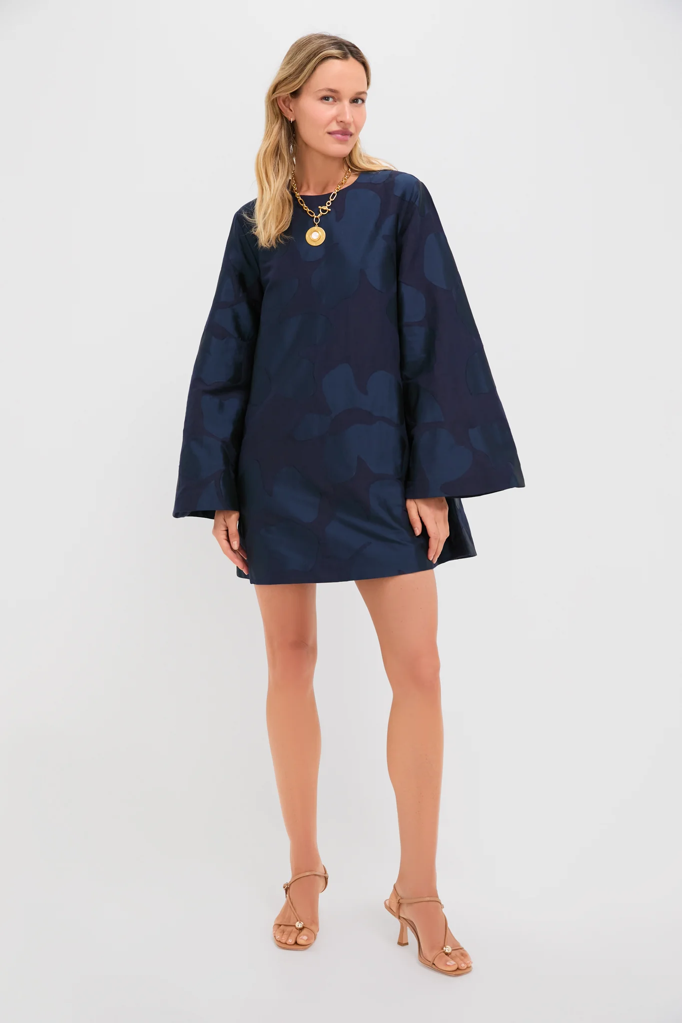 Midnight Blue Flare Flora Dress - Image 6