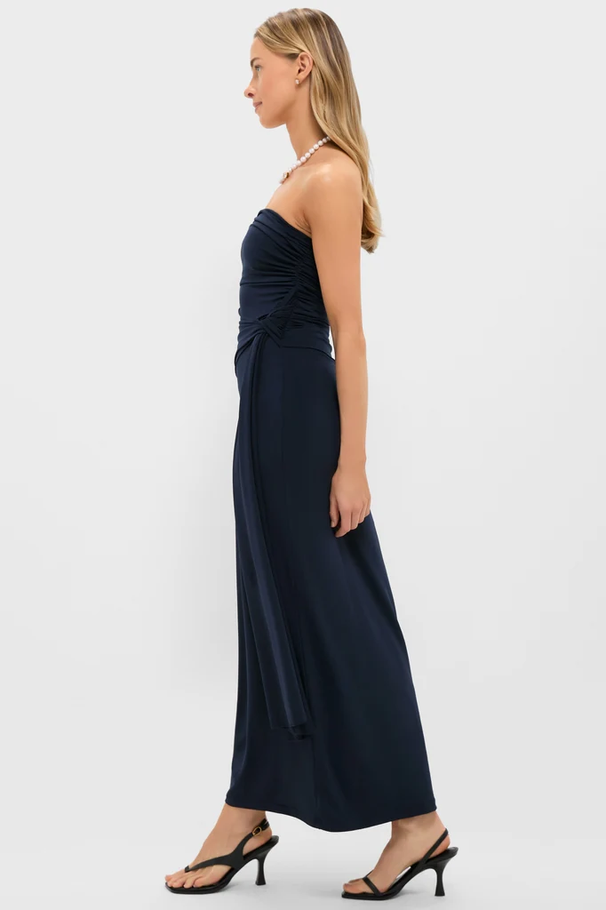Midnight June Strapless Maxi Dress - Image 3