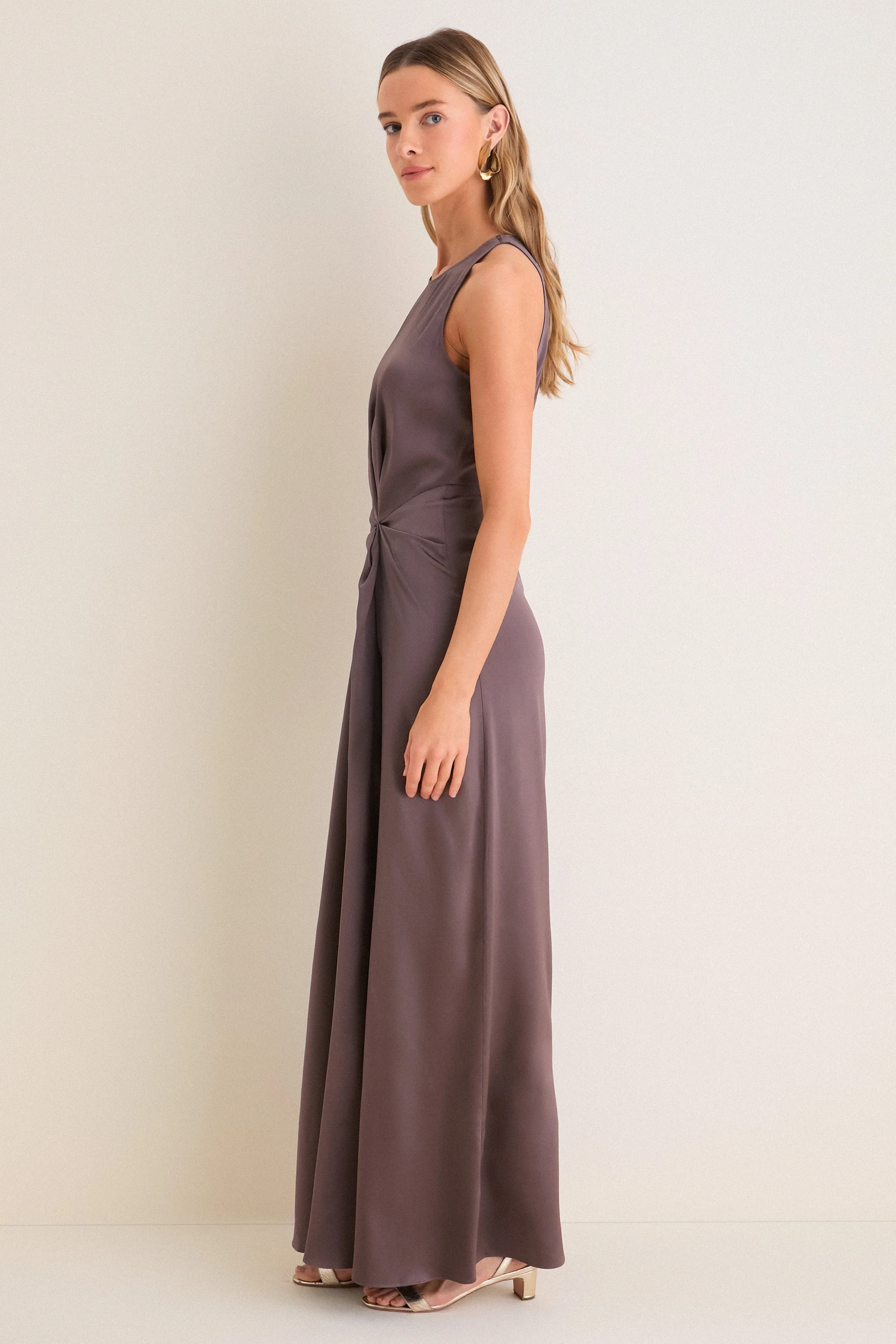Mink Jaelyn Silk Dress - Image 2